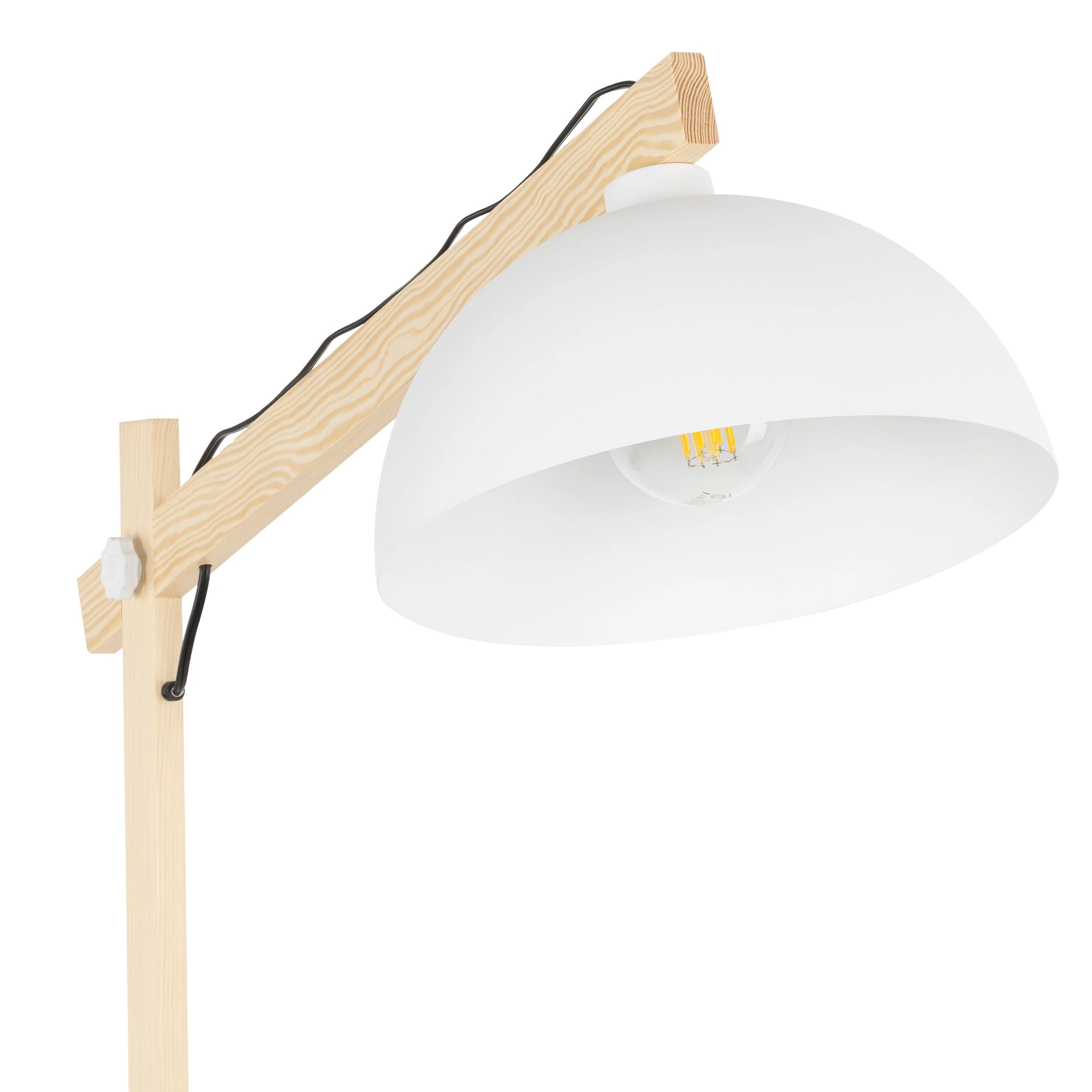 OSLO White Scandinavian Floor Lamp for Living Room & Office (Clearance) - Image 3