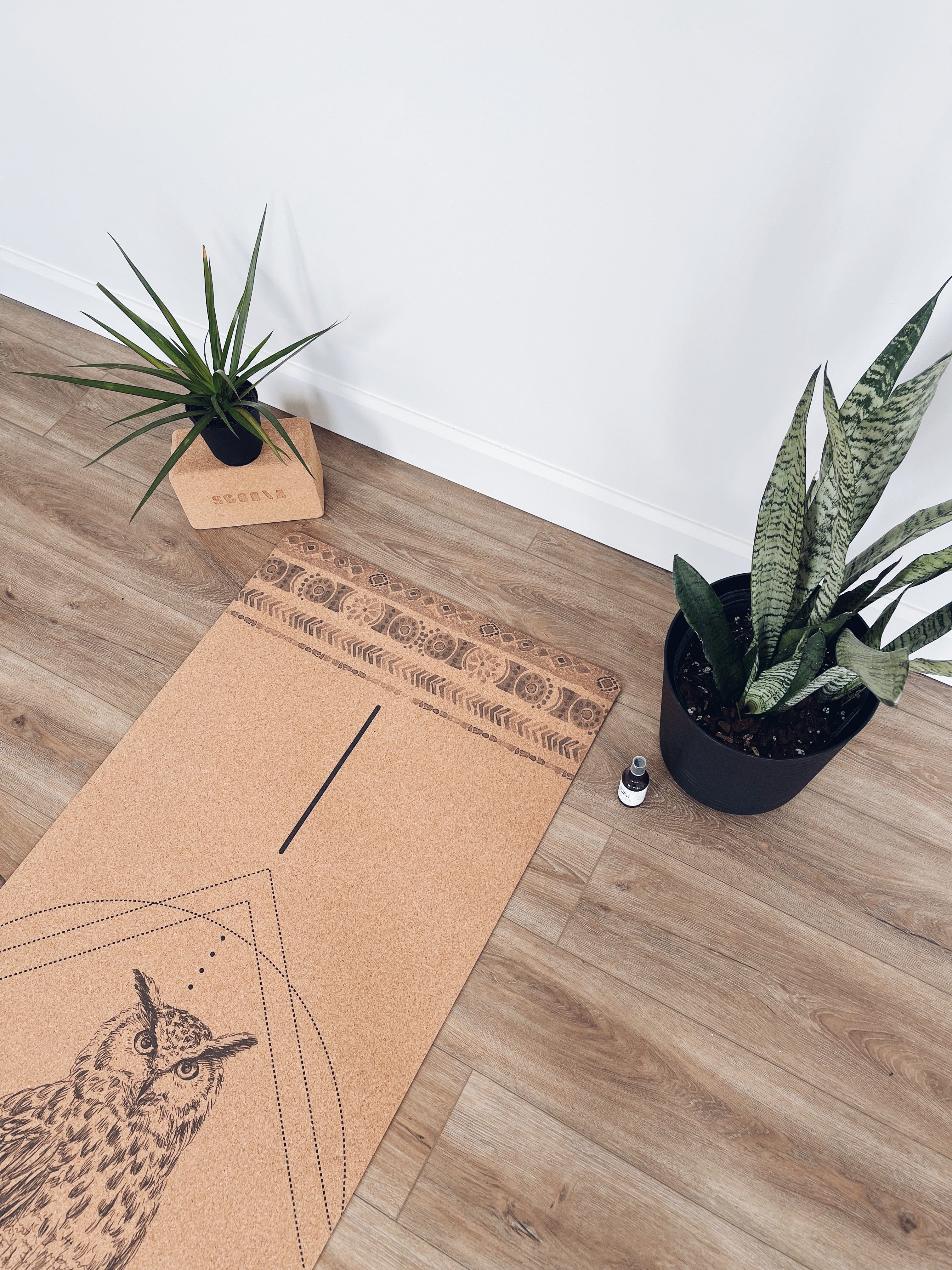 Owl Cork Yoga Mat | 4.5MM - Image 5