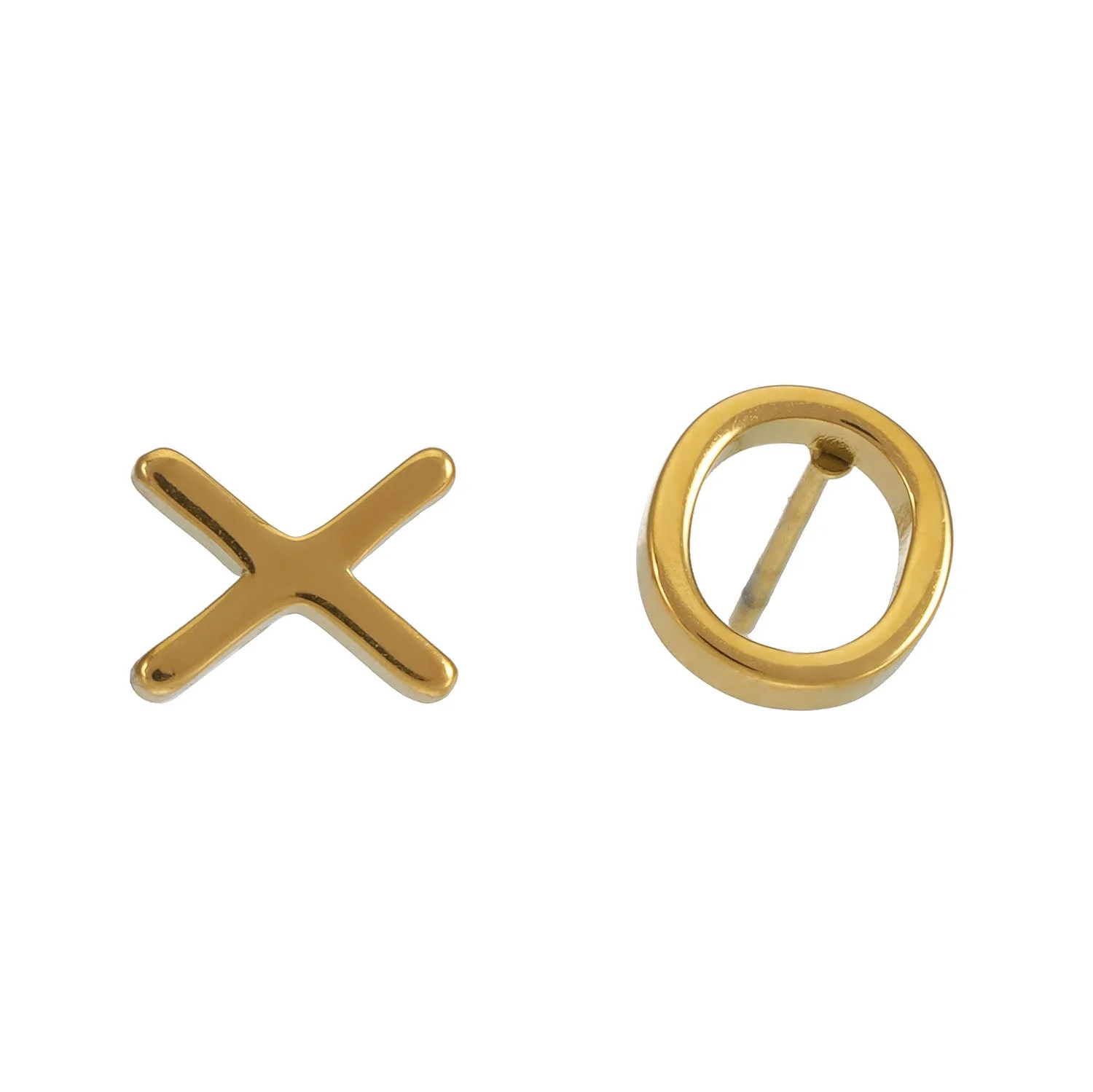 OX Gold: Hugs, Kisses & Sparkle Stud Earrings - Image 3