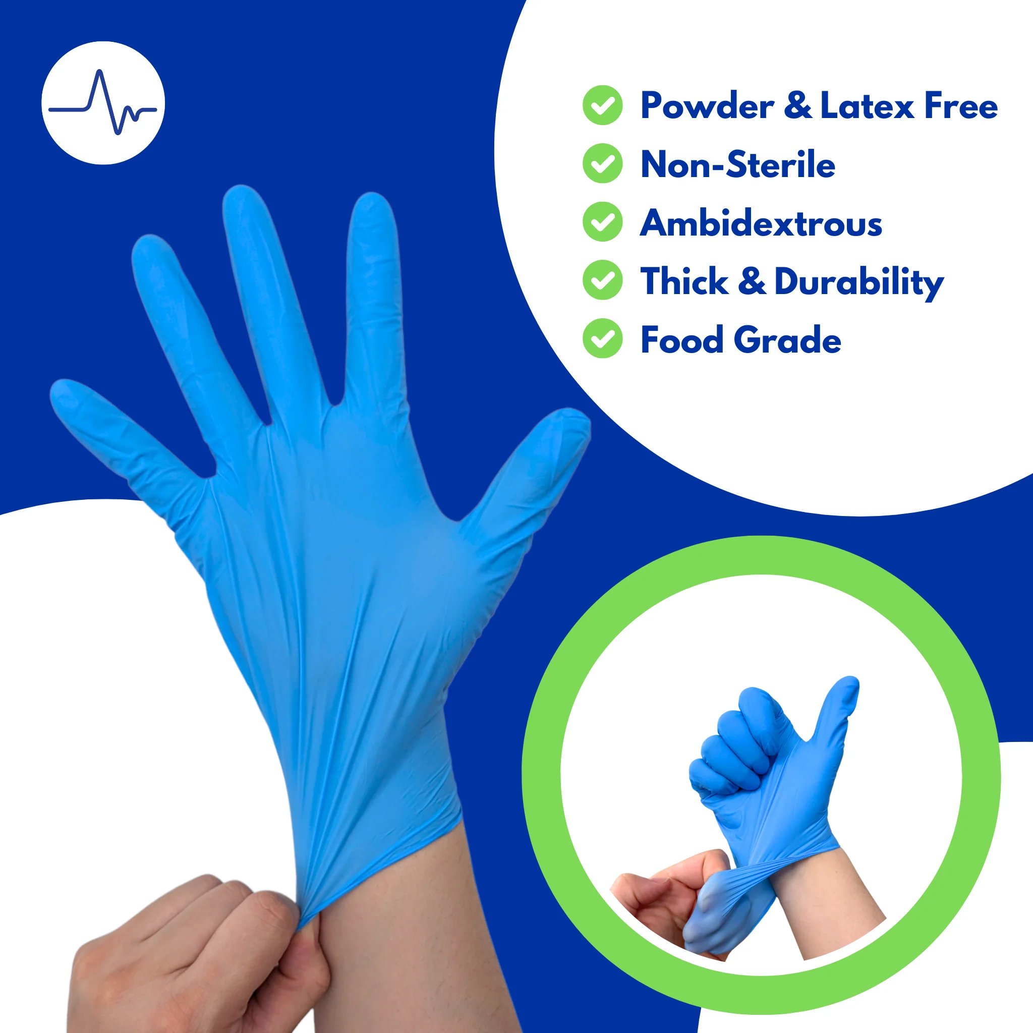 Pacific First Aid Nitrile Exam Gloves 5mil - Image 2