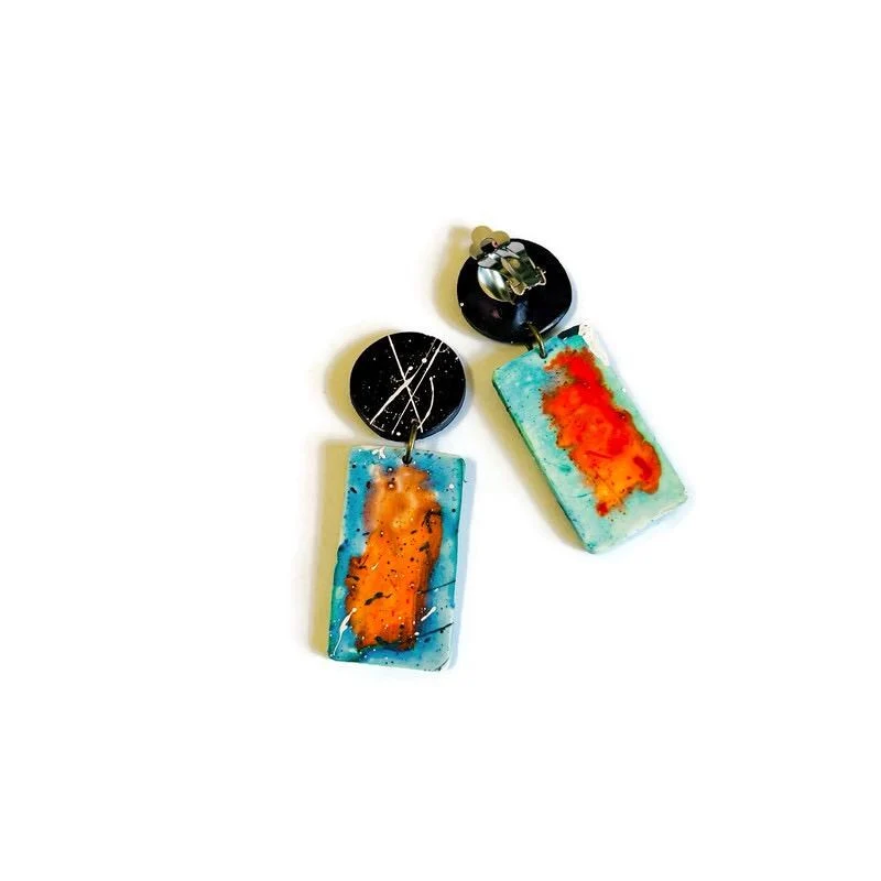 Paint Splash Jewelry Set Handmade - Image 10