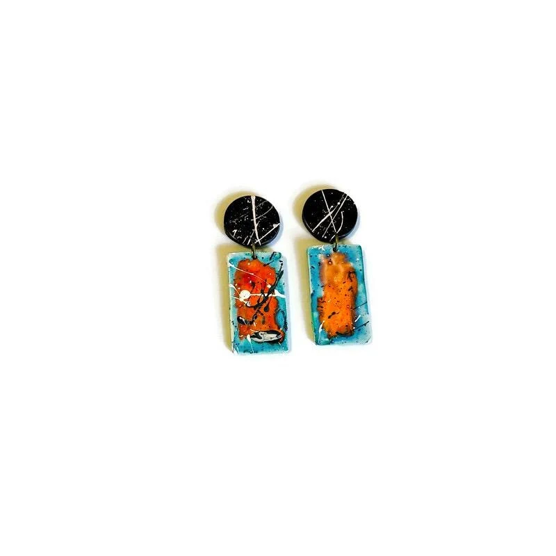 Paint Splash Jewelry Set Handmade - Image 7
