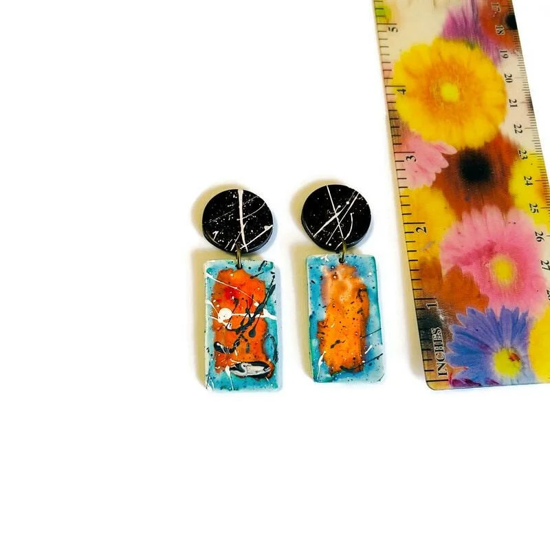 Paint Splash Jewelry Set Handmade - Image 8