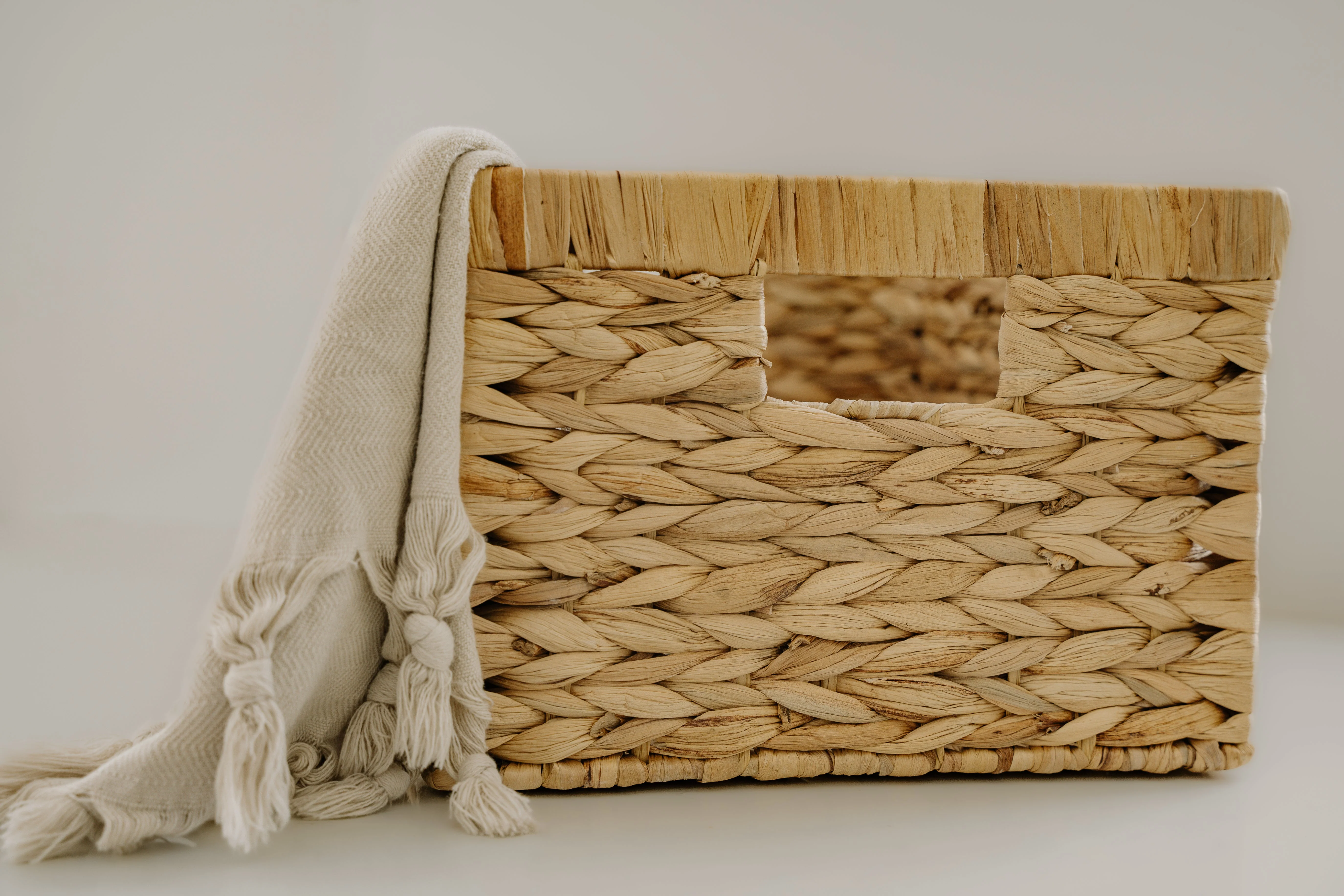Panier en jacinthe d'eau