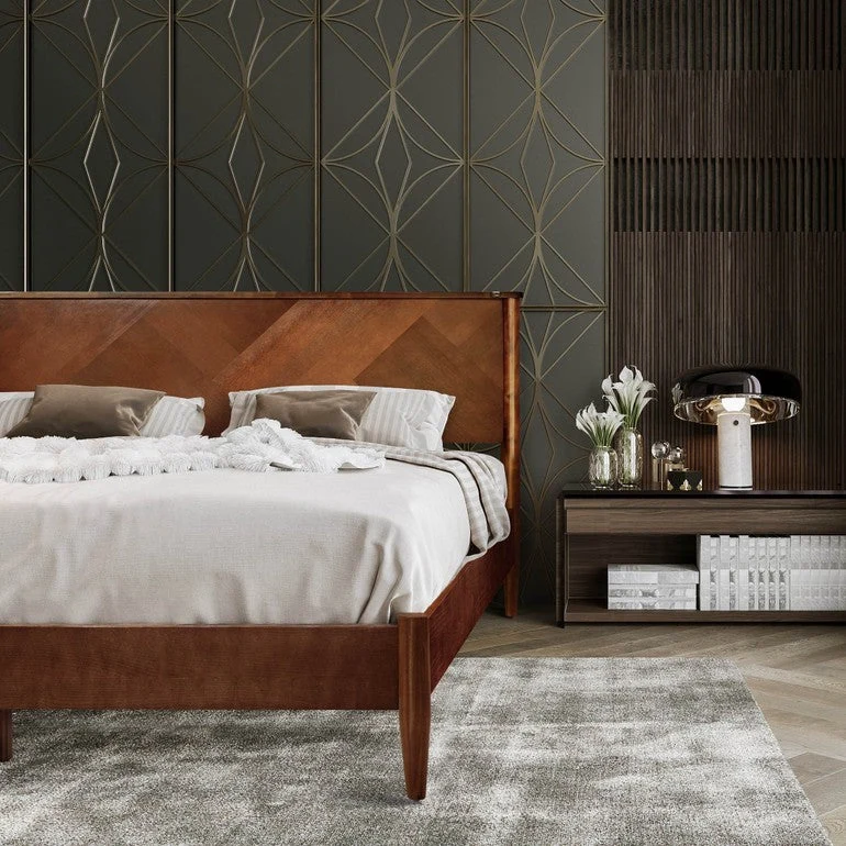 Panthera Platform Bed Frame With Headboard - Image 5