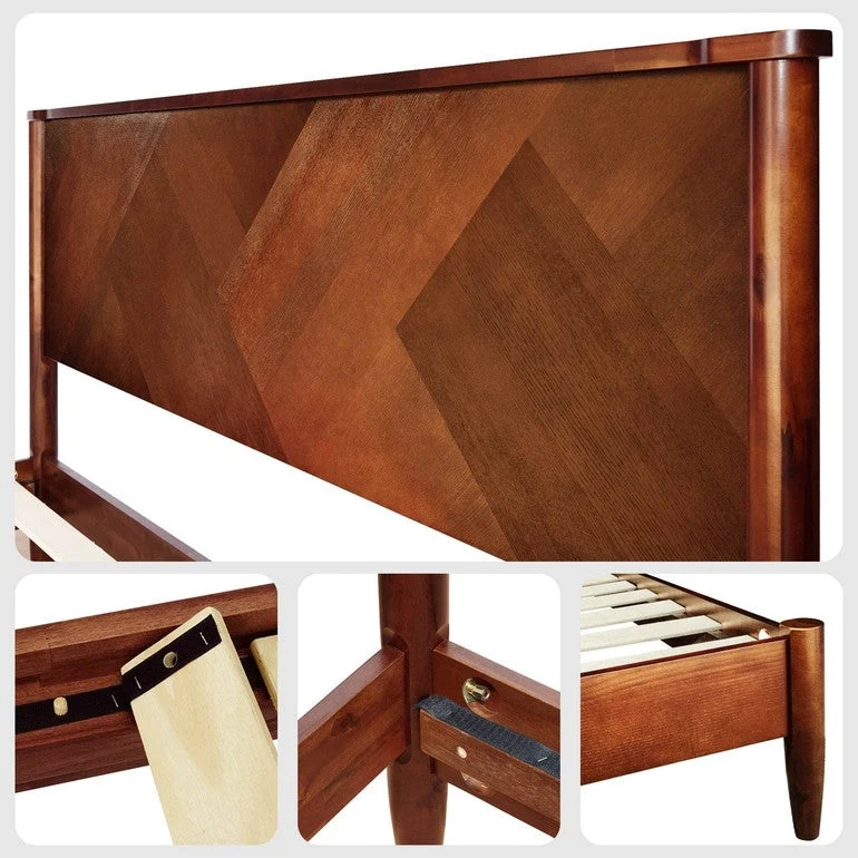 Panthera Platform Bed Frame With Headboard - Image 6