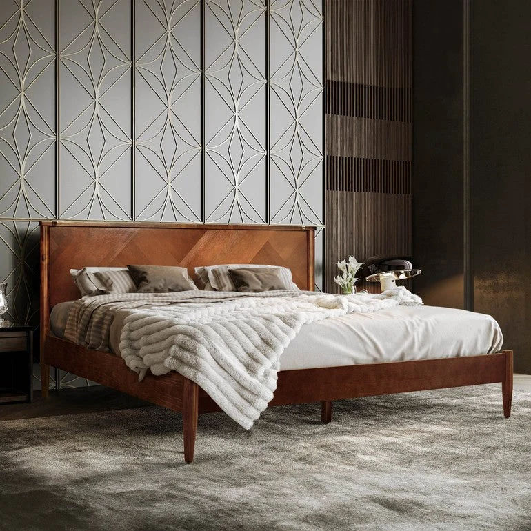 Panthera Platform Bed Frame With Headboard - Image 7