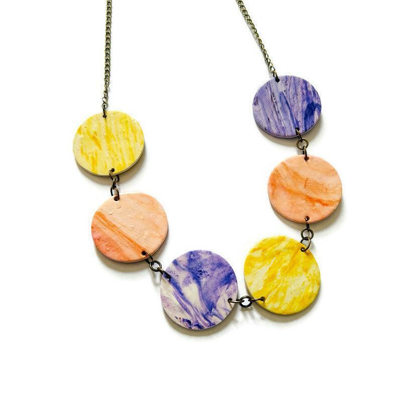 Pastel Clip On Earrings Handmade from Clay - Image 8
