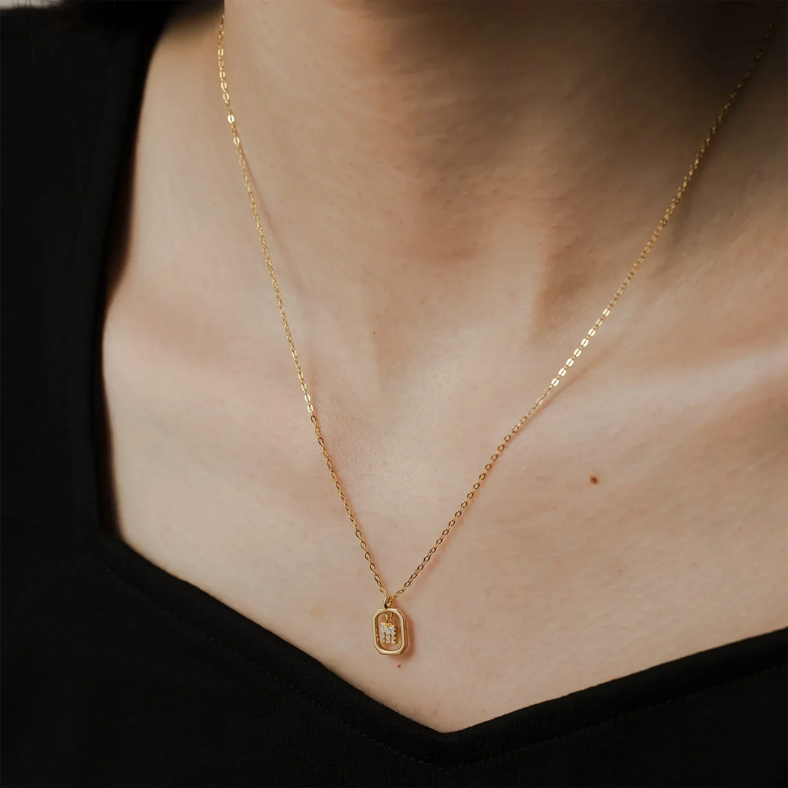 Personalized Initial Necklace in 925 Sterling Silver - Image 2