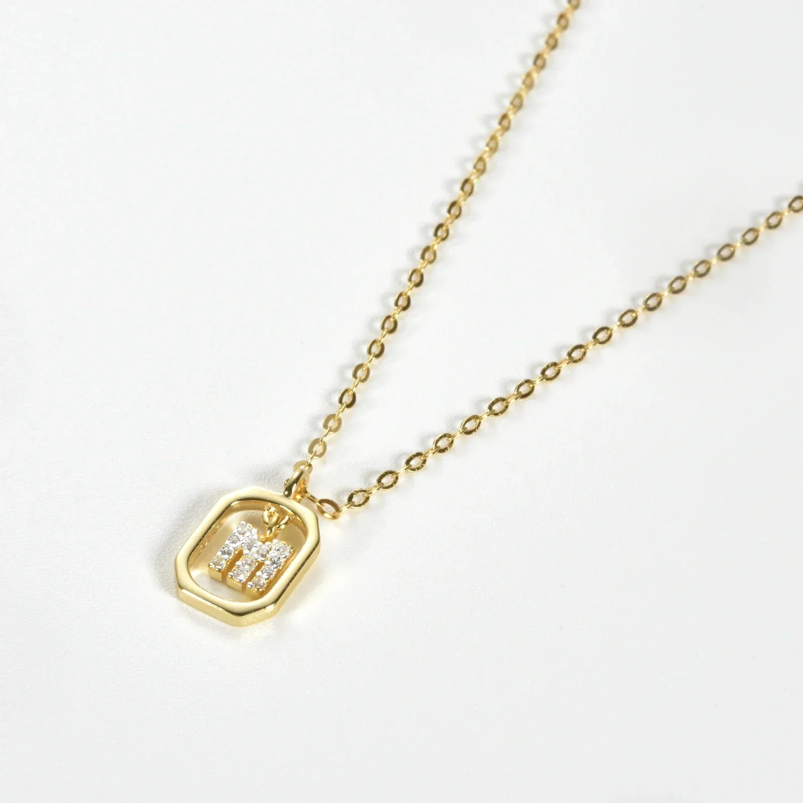 Personalized Initial Necklace in 925 Sterling Silver - Image 5