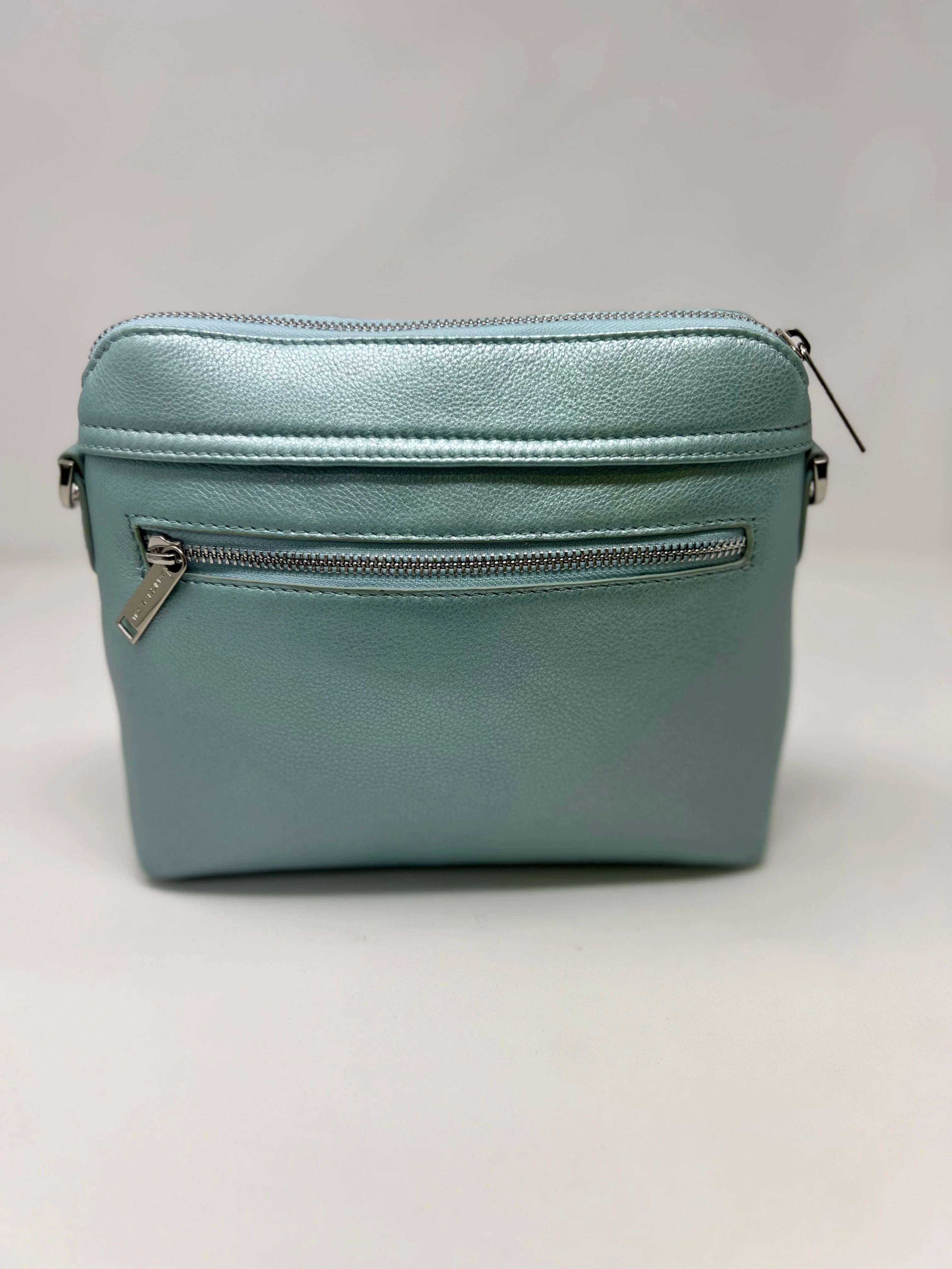 Petit sac à bandoulière bleu céleste, Brigitte - Image 4