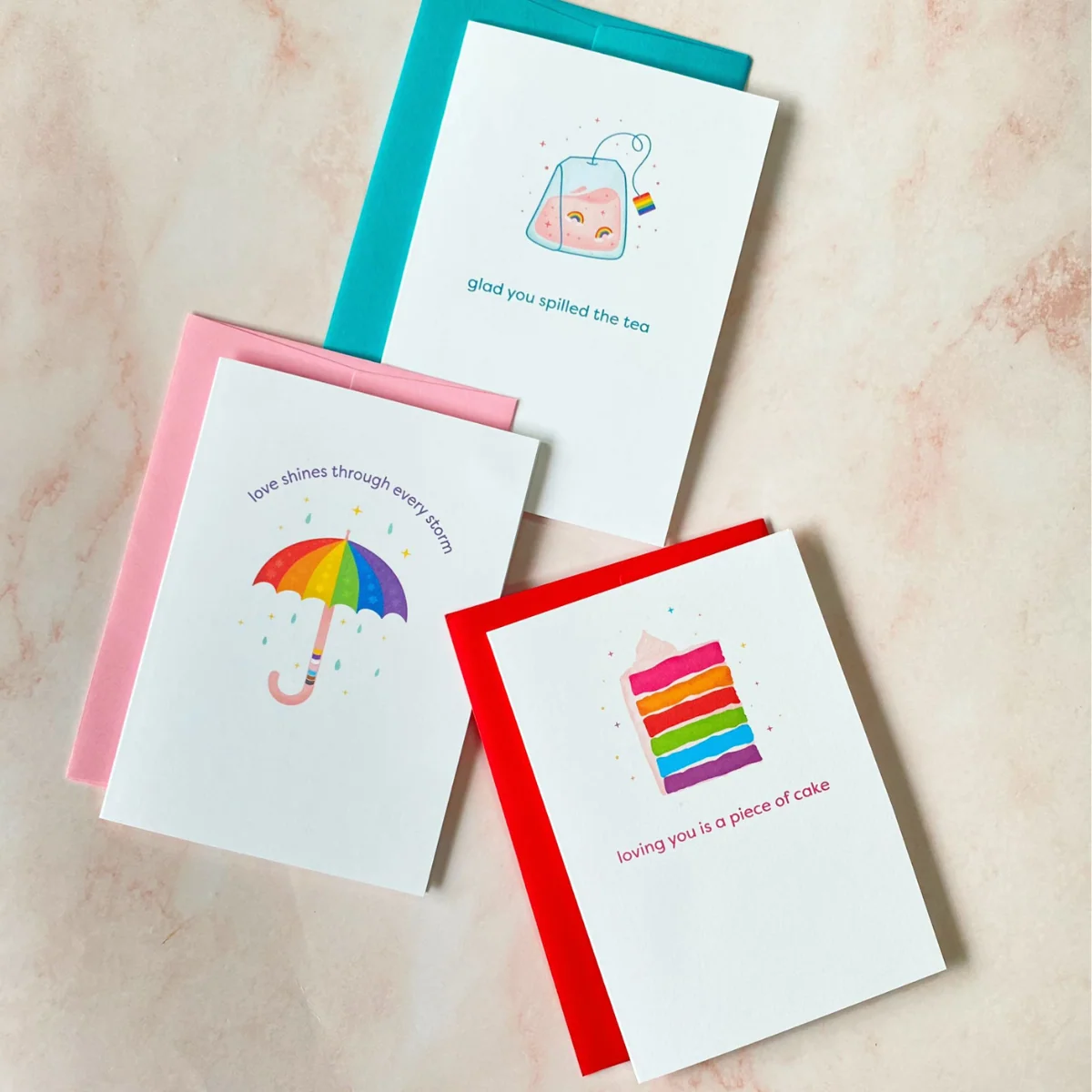 Piece of Cake | Pride Mini Greeting Card - Image 2