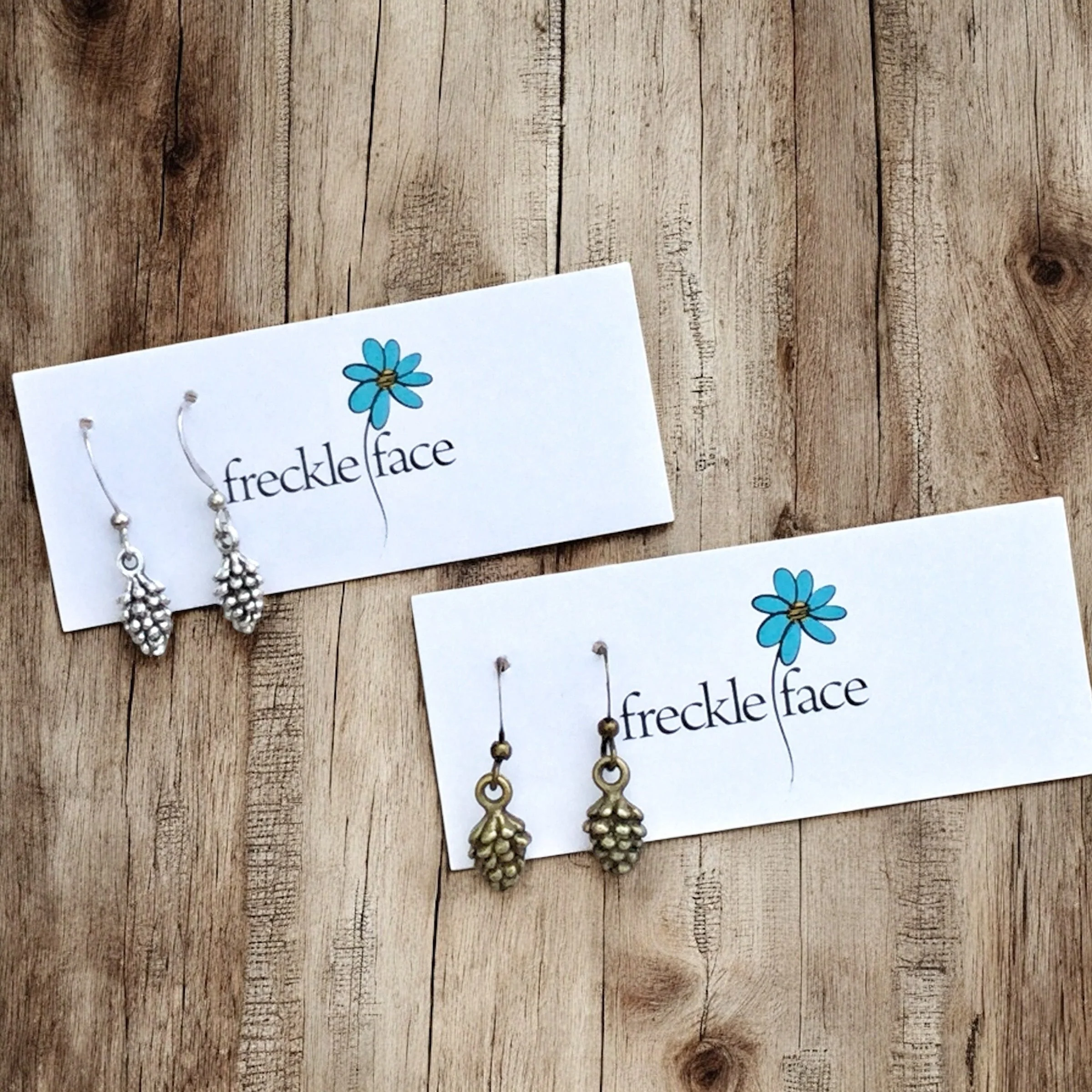Pinecone Earrings – Nature-Inspired Hypoallergenic Dangle Earrings
