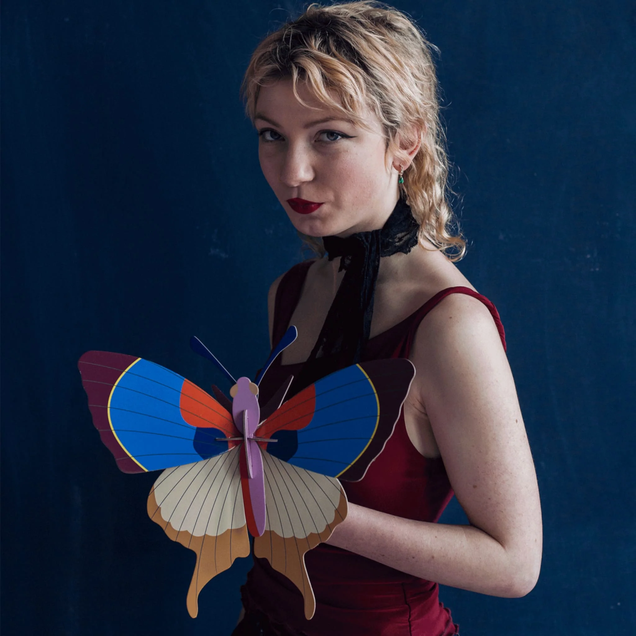 Plum Fringe Butterfly