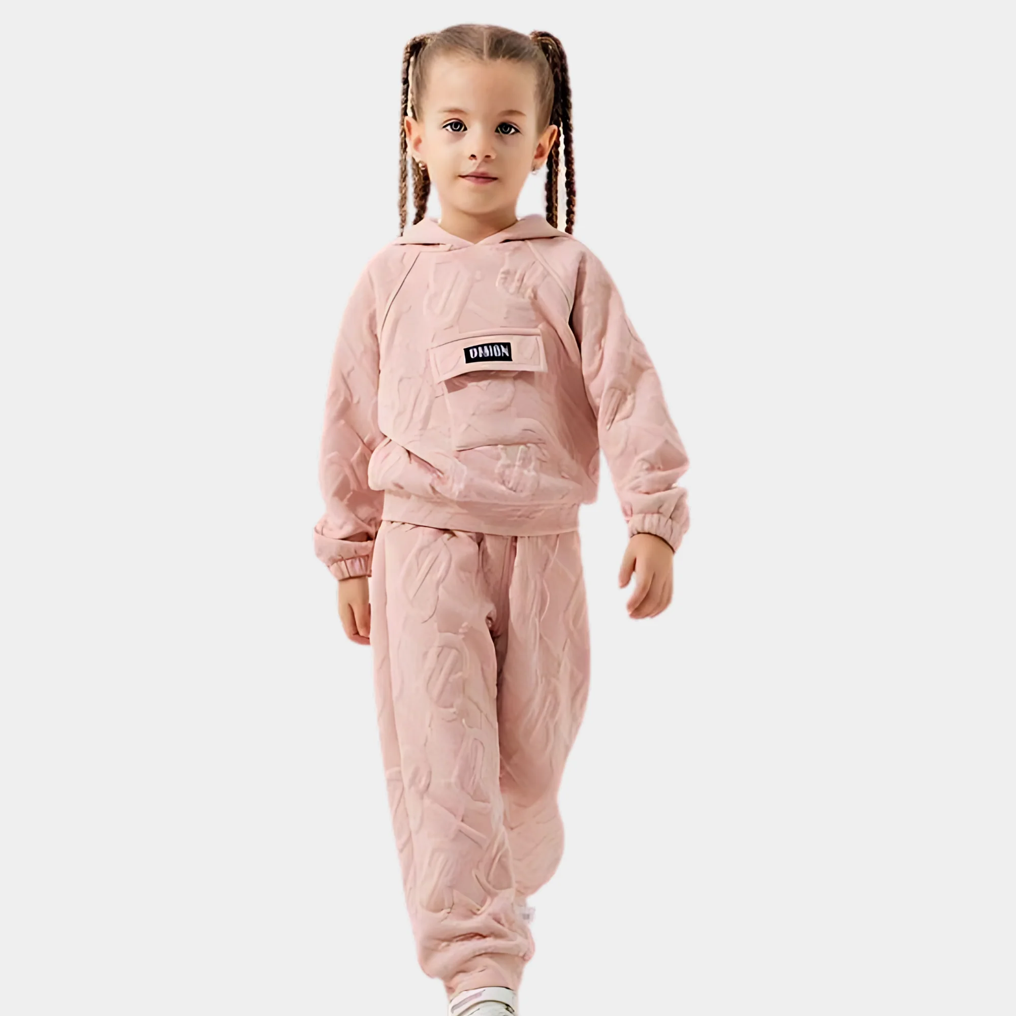 Pocket Design Girls Casual Set - Image 2
