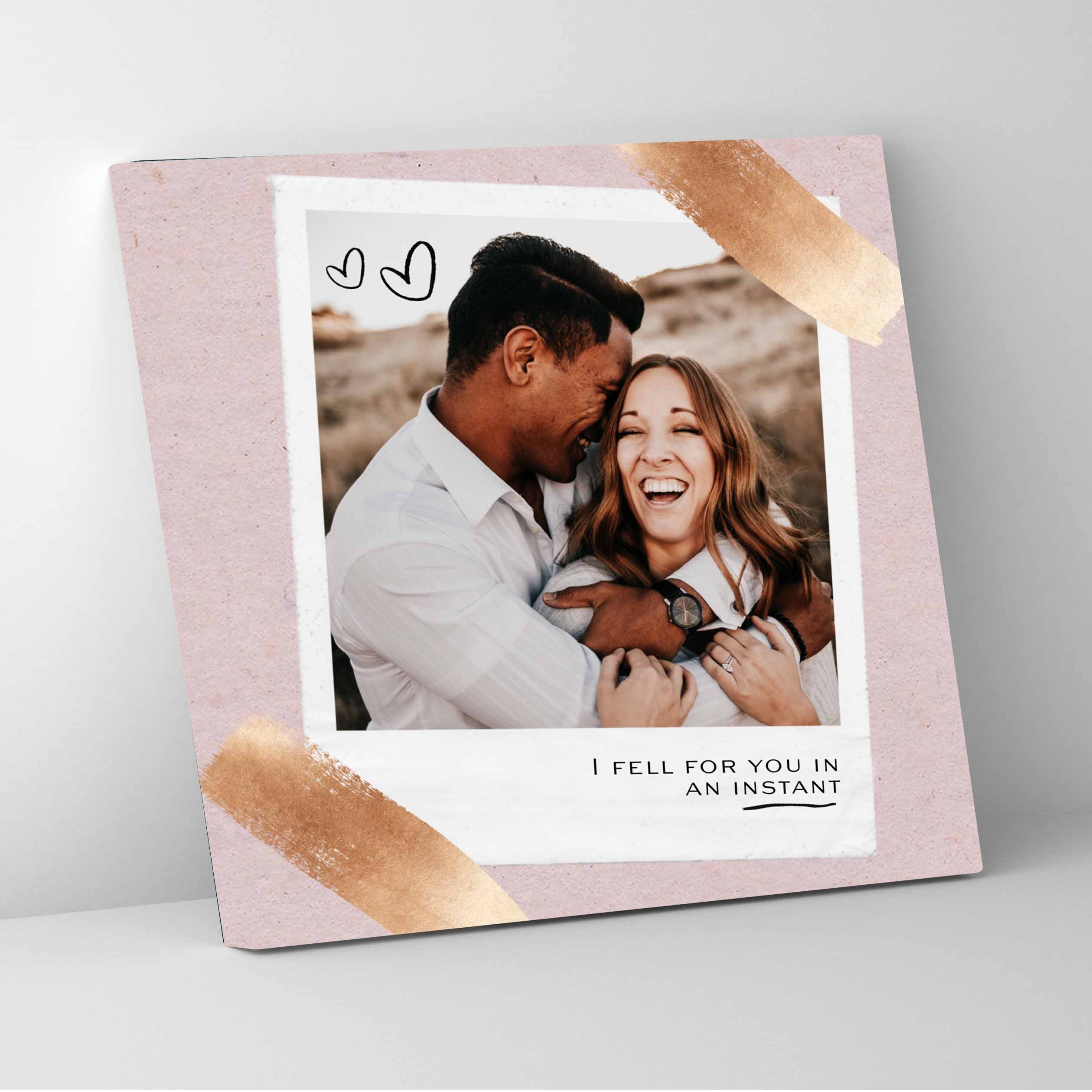 Polaroid Canvas Photo Love Heart-Valentines Day Custom Canvas Print - Image 3