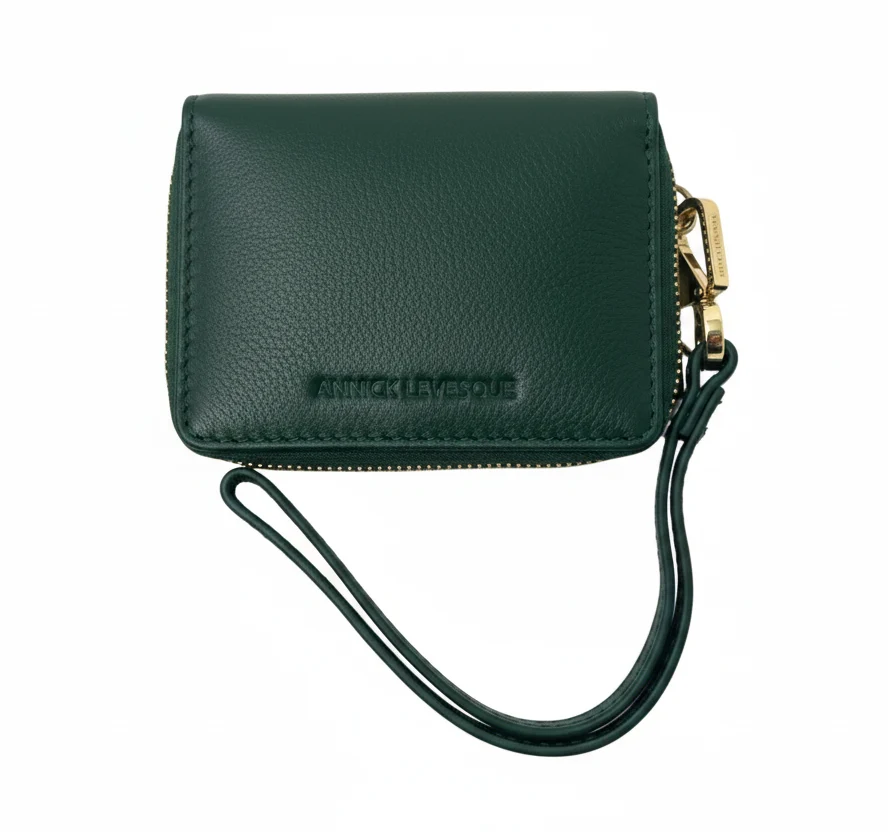 Porte-cartes en cuir Maylia, Dark Green - Image 2