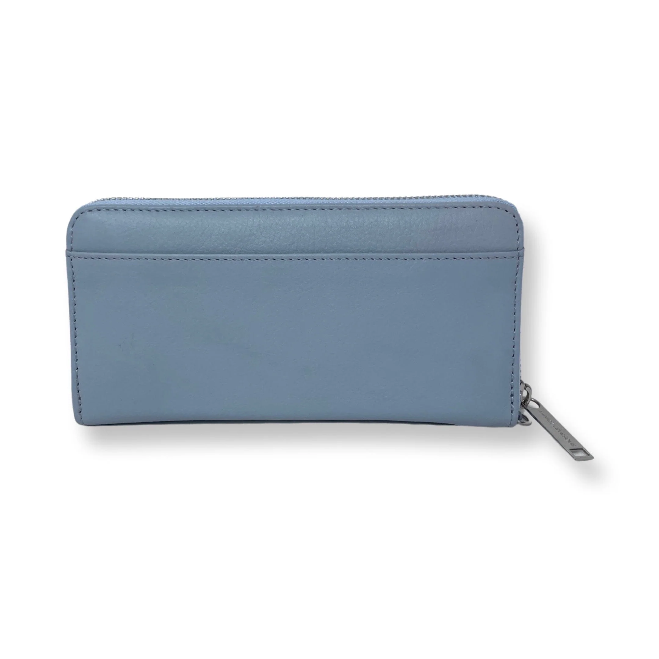 Portefeuille en cuir bleu poudre - Carla - Image 2