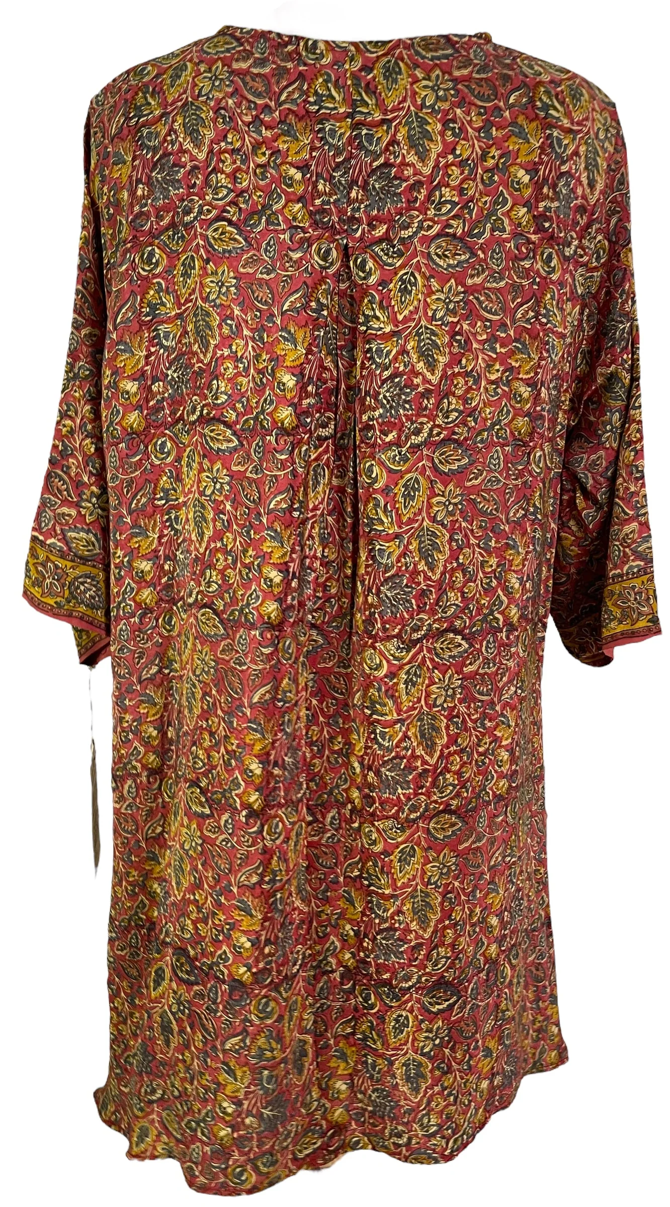 PRC6049 Avatar Pure Silk Self Pocket Tunic Dress - Image 2
