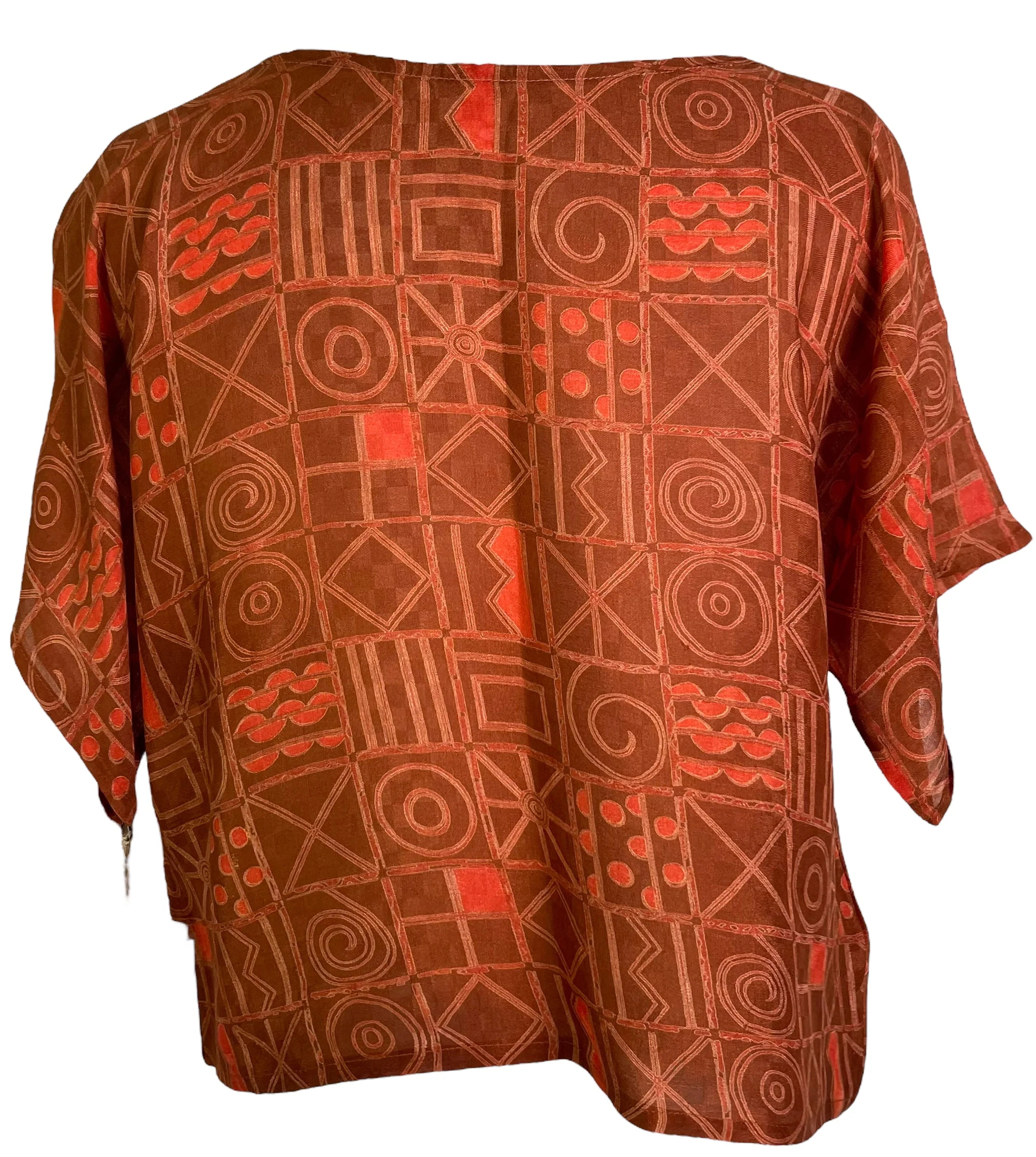 PRC6089 Avatar Pure Silk Boxy Top - Image 3