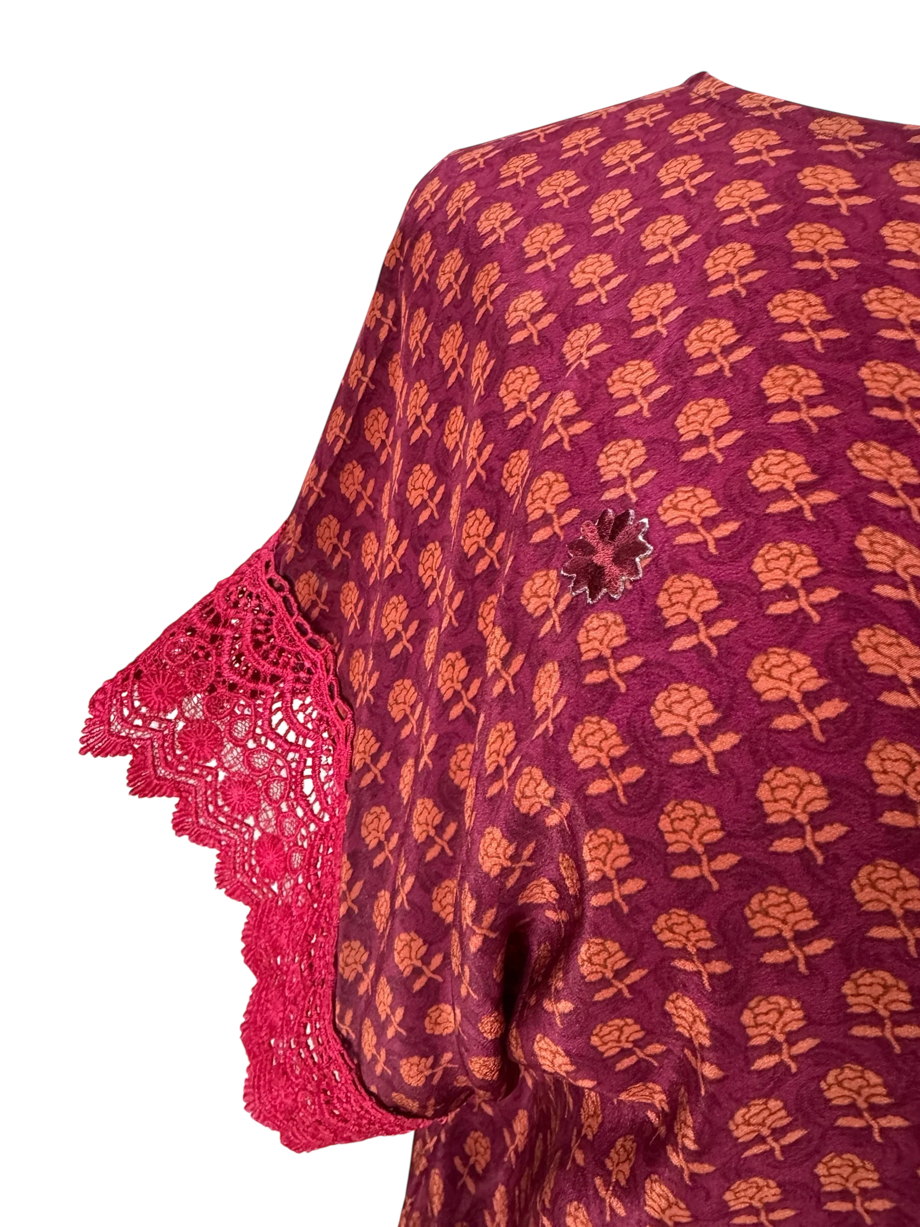 PRC6159 Avatar Pure Silk Boxy Top - Image 3