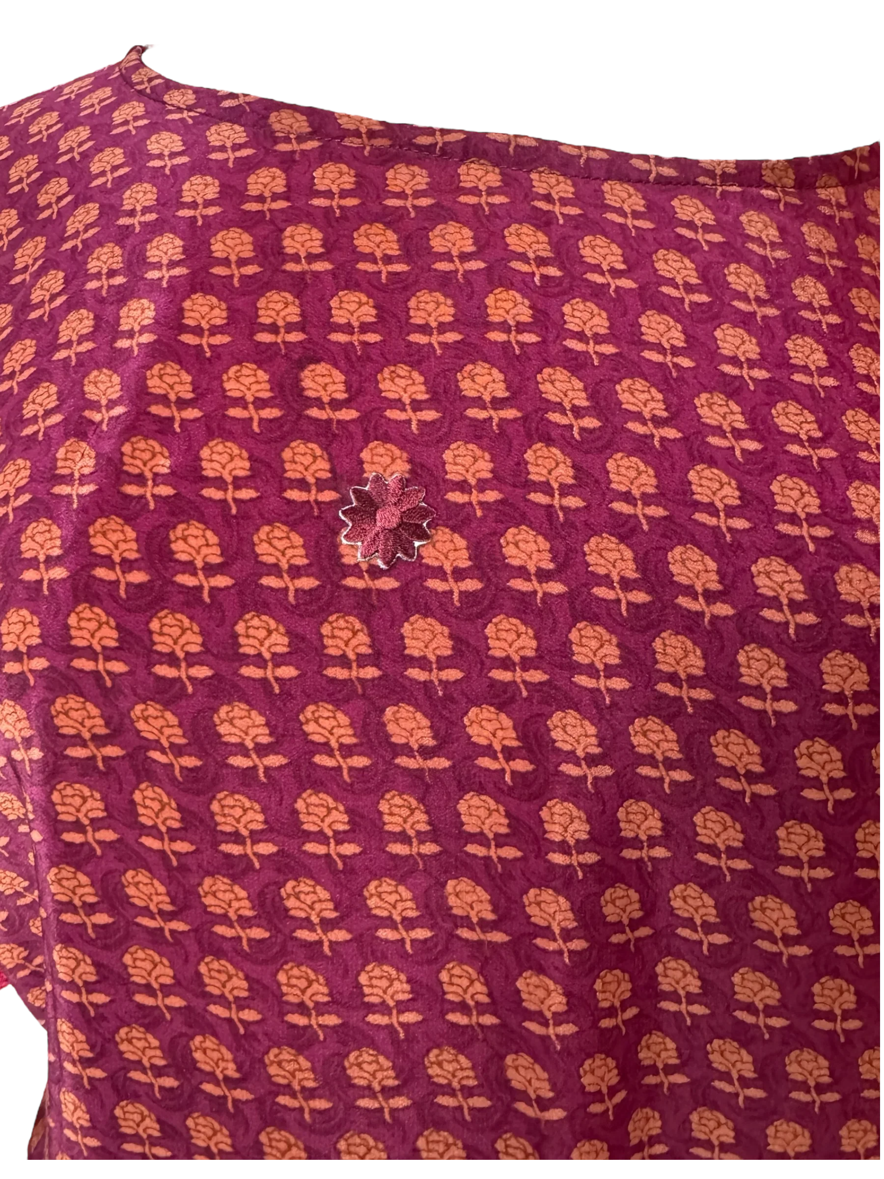 PRC6159 Avatar Pure Silk Boxy Top - Image 7