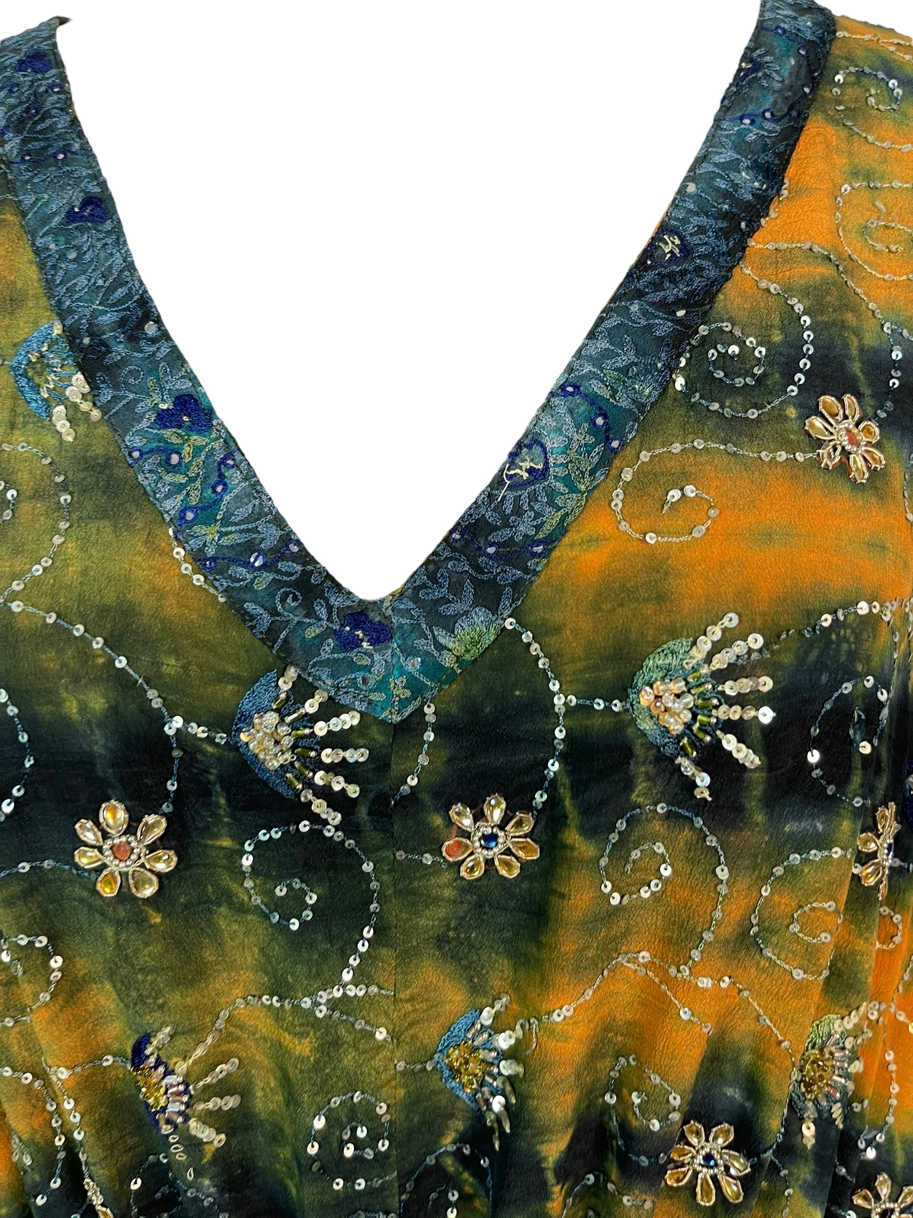 LADY LUCK PRC6394 Avatar Pure Silk Maxi Kaftan - Image 3