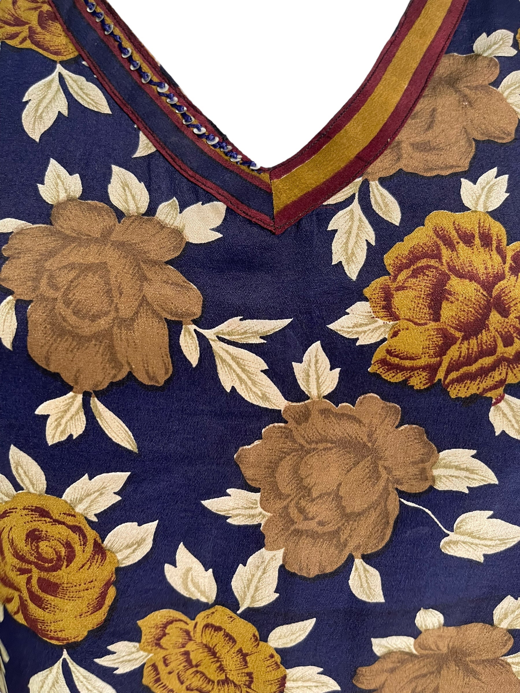 PRC6464 Avatar Pure Silk Long Tunic with Side Ties - Image 3
