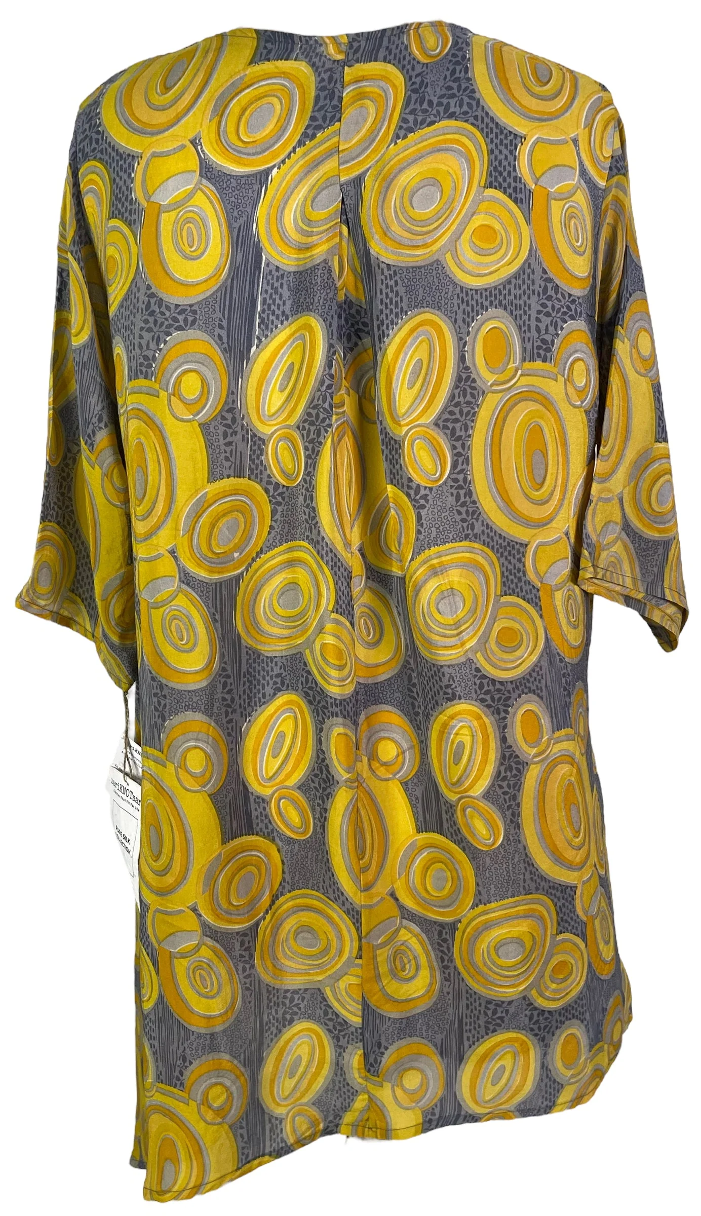 PRC6556 Avatar Pure Silk Self Pocket Tunic Dress - Image 2