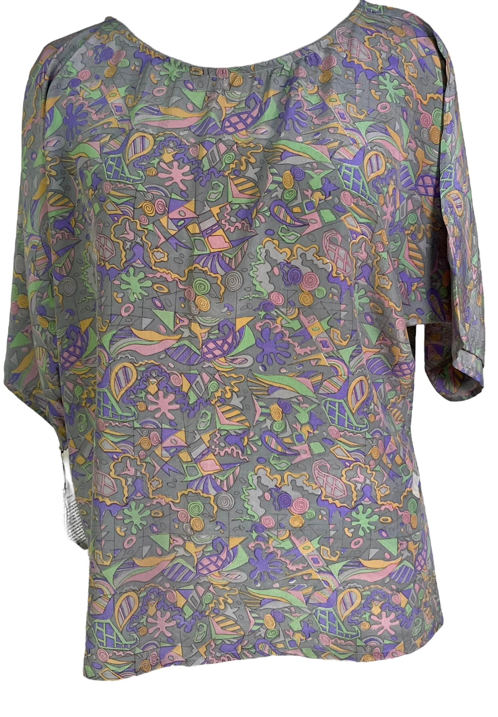 PRC6655 Avatar Pure Silk Side Slit Top