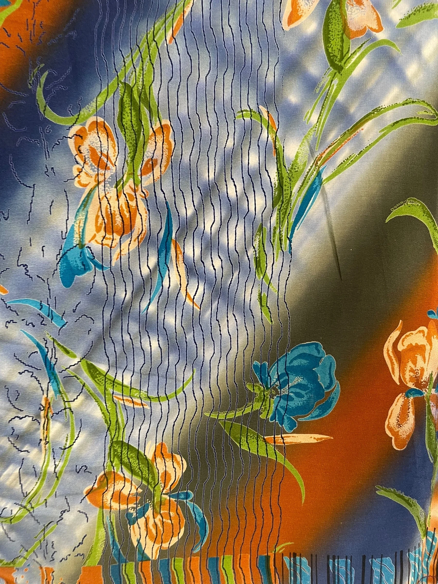 PRC6667 Avatar Pure Silk Kimono-Sleeved Top - Image 3
