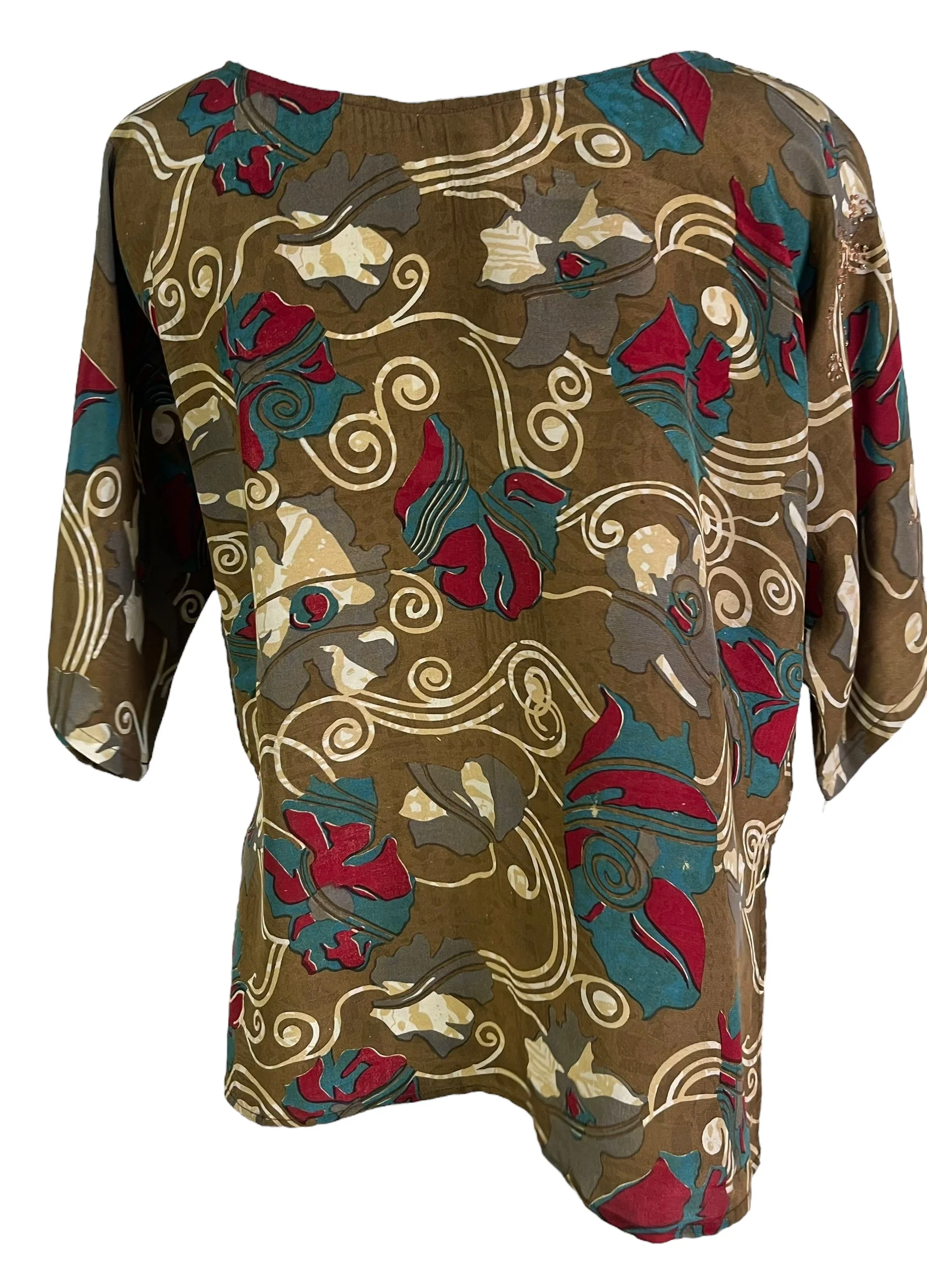 PRC6691 Avatar Pure Silk Side Slit Top - Image 2
