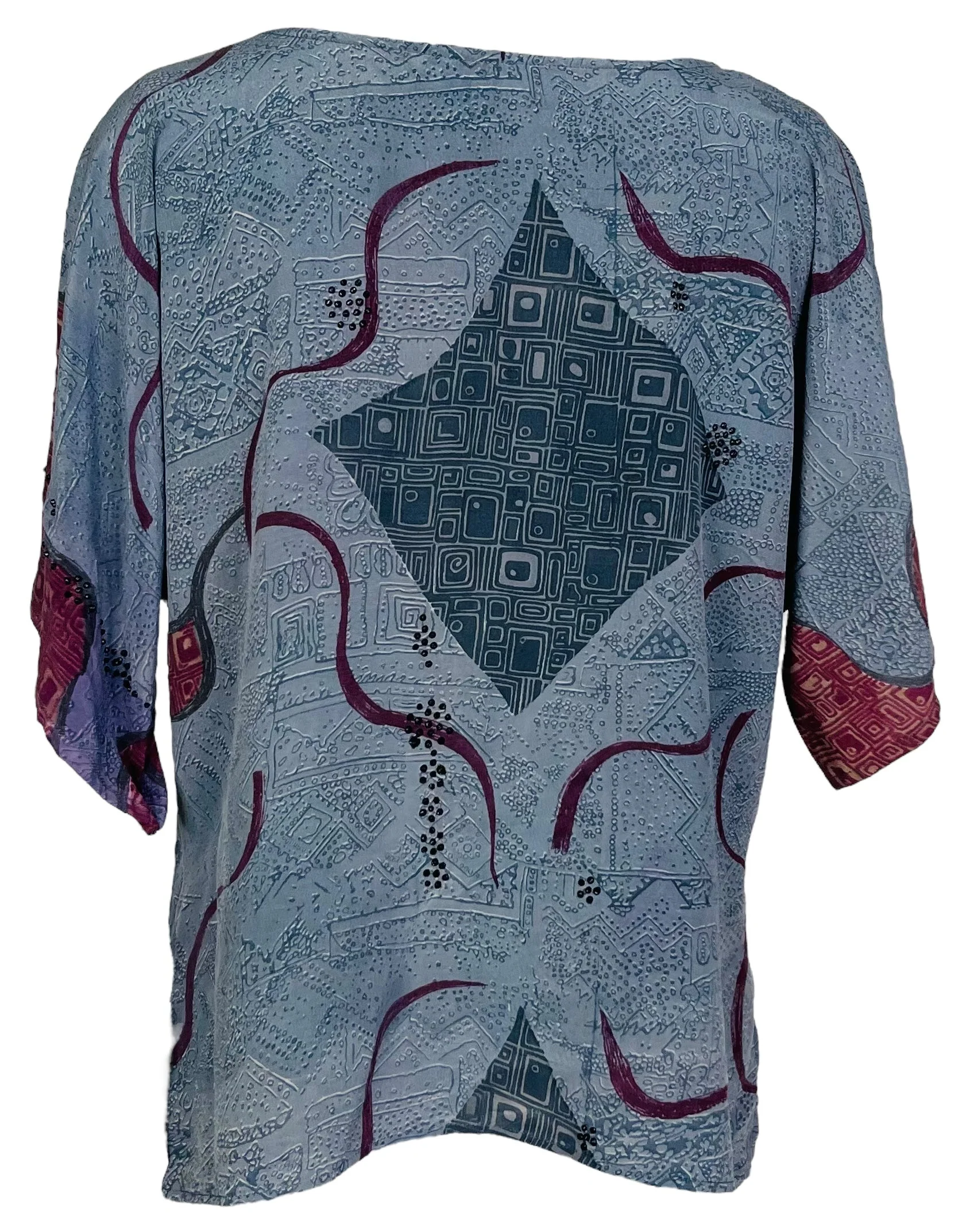 PRC6703 Avatar Pure Silk Side Slit Top - Image 2