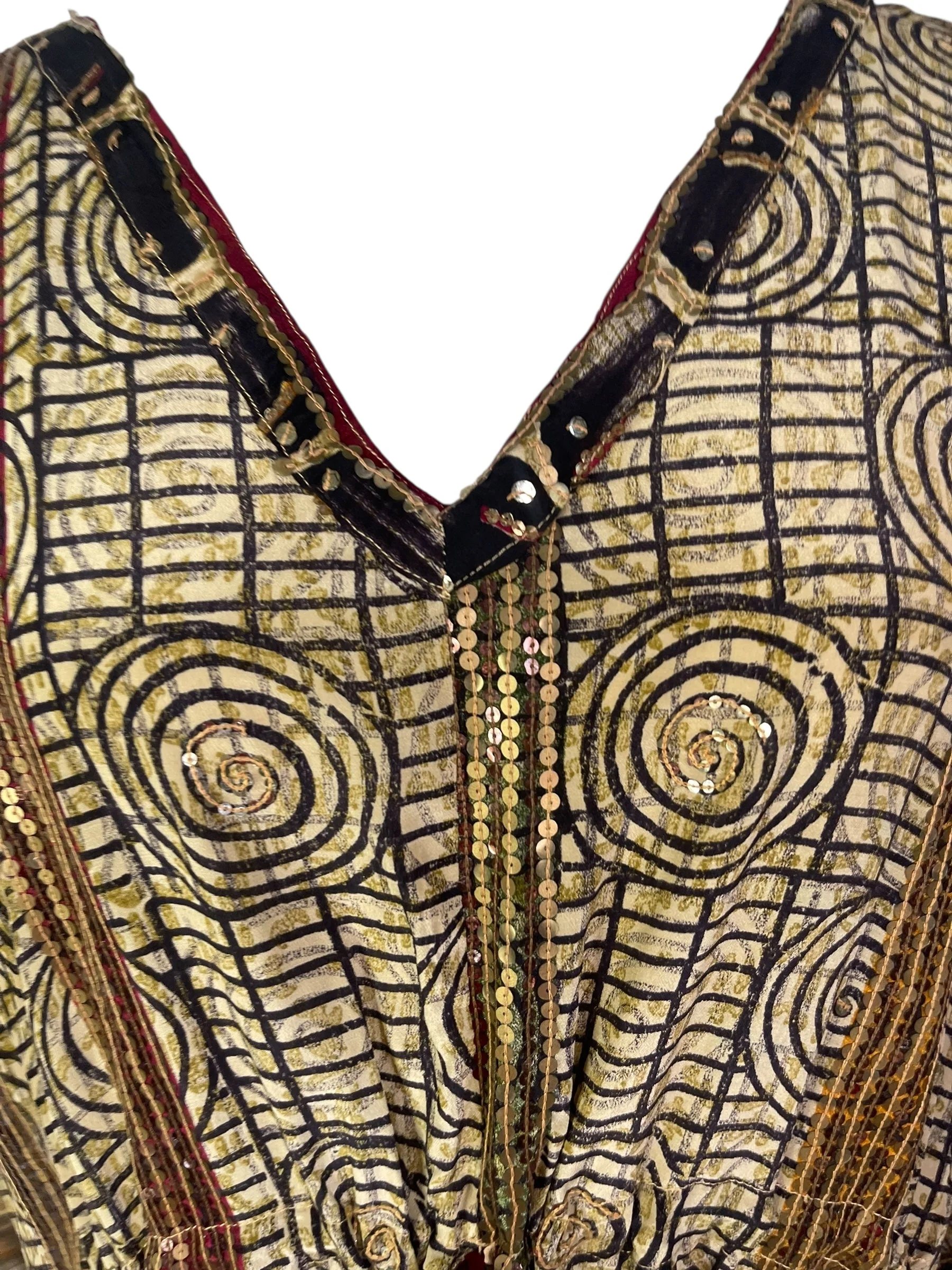 PRC6760 Avatar Pure Silk Maxi Kaftan - Image 3