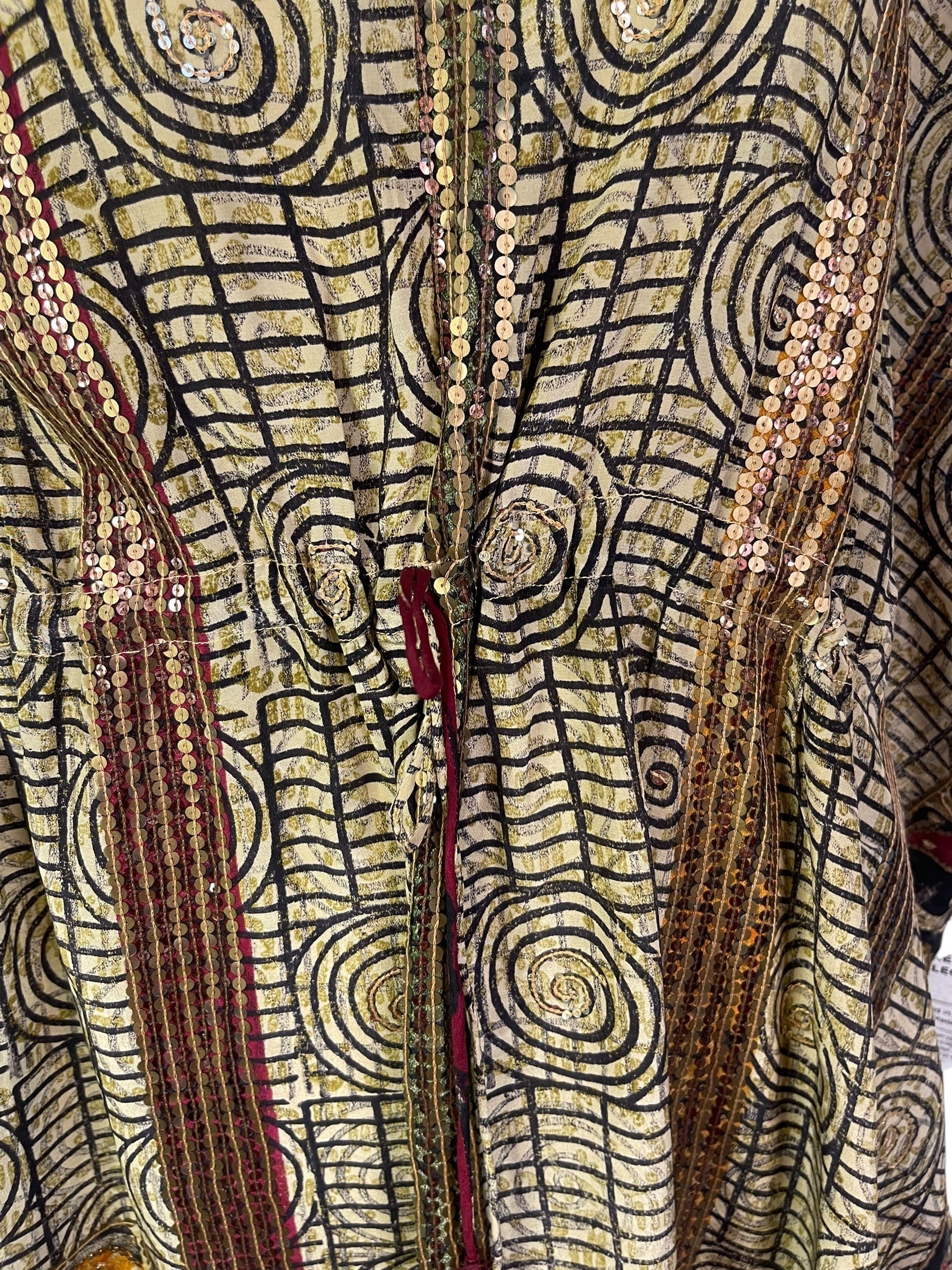 PRC6760 Avatar Pure Silk Maxi Kaftan - Image 4