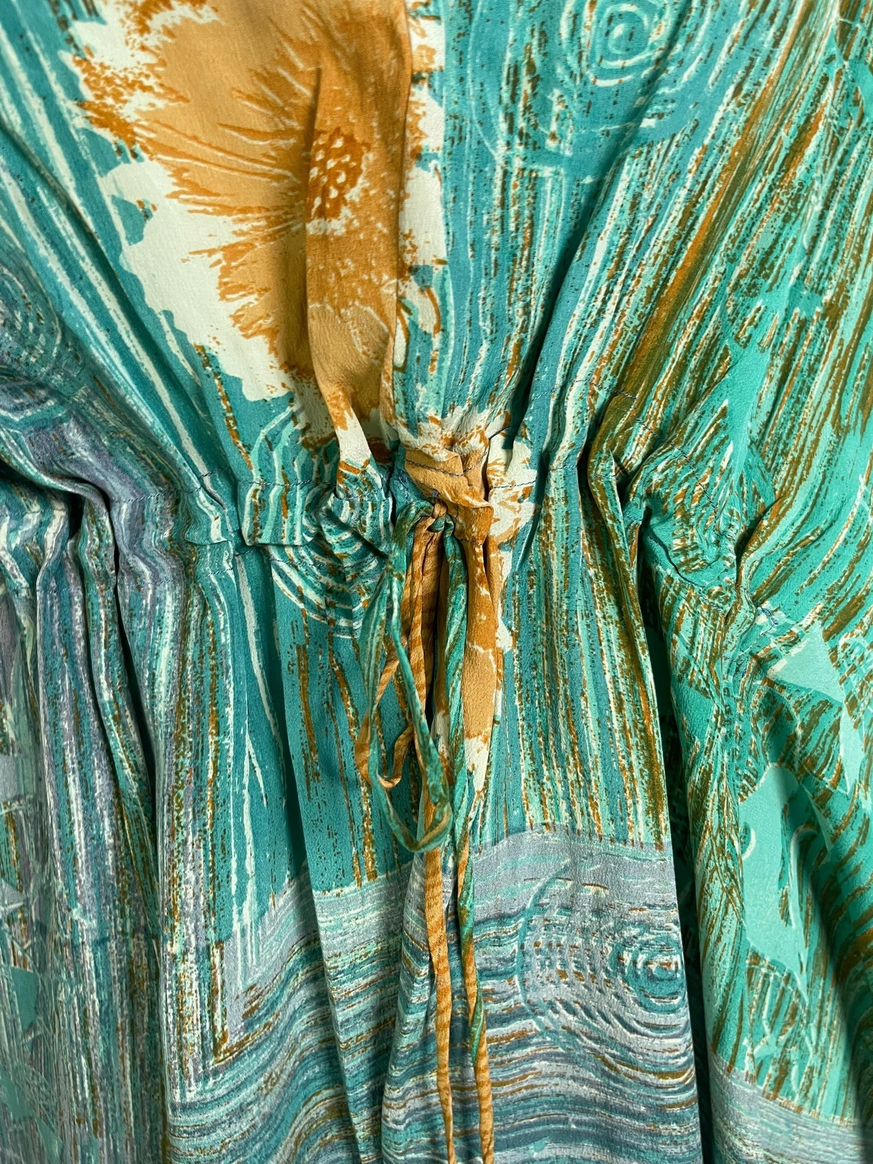 PRC6774 Avatar Pure Silk Maxi Kaftan - Image 4