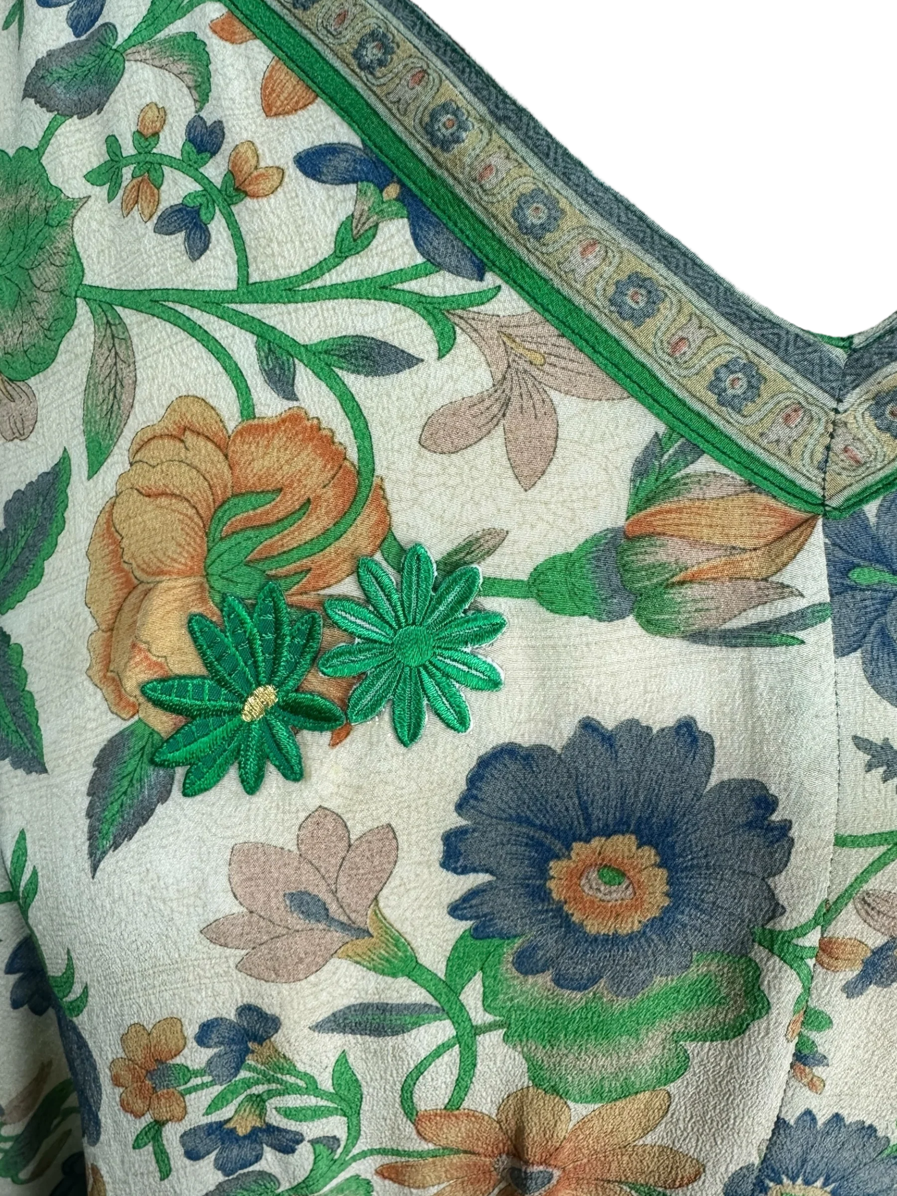 PRC6778 Avatar Pure Silk Maxi Kaftan - Image 4