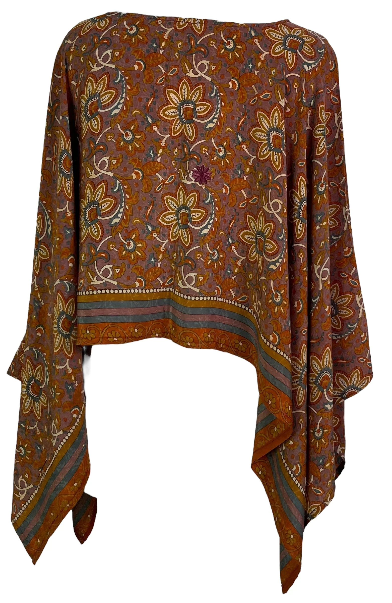PRC6907 Avatar Pure Silk Capelet Poncho - Image 2