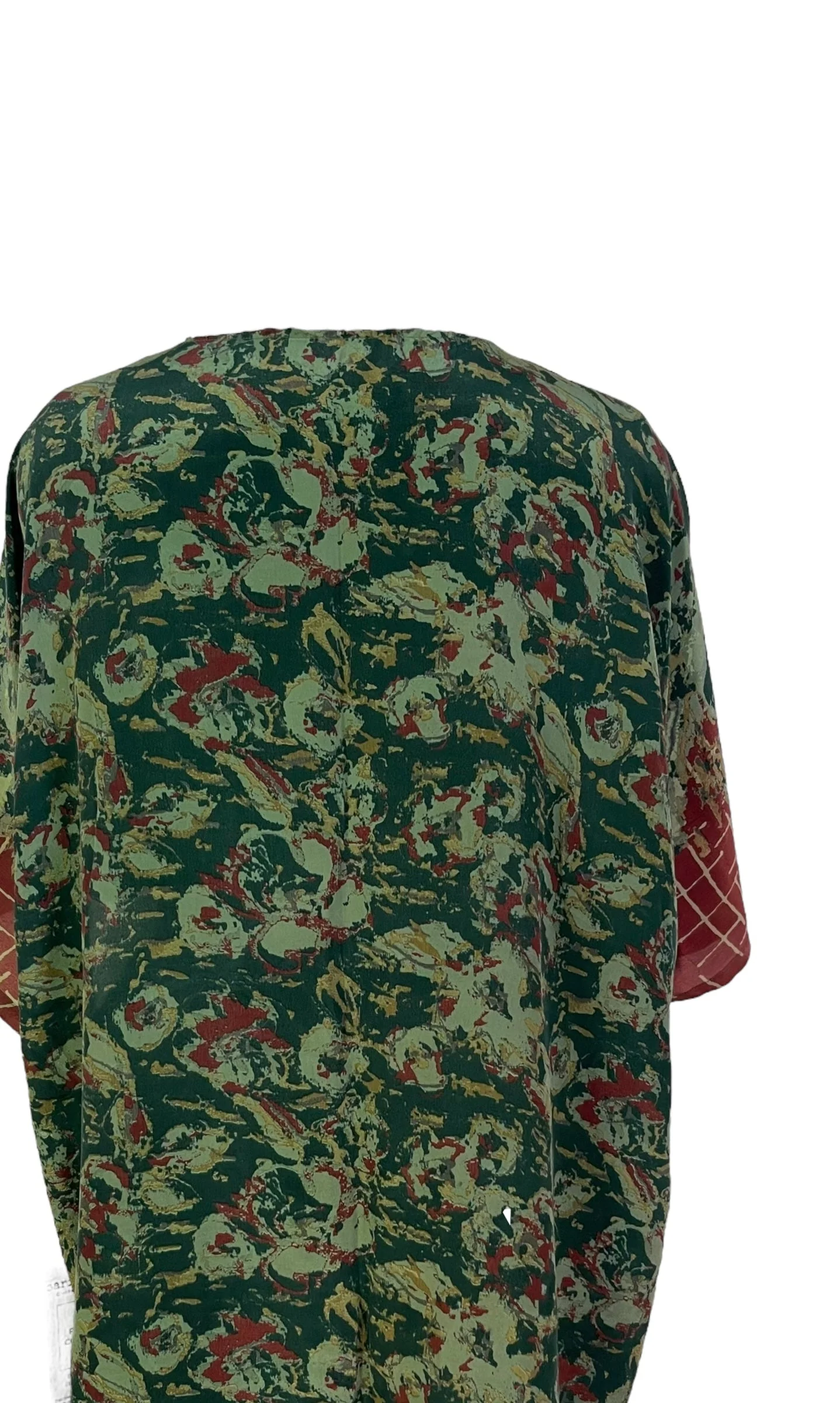 PRC6921 Avatar Pure Silk Kimono-Sleeved Jacket with Belt - Image 2