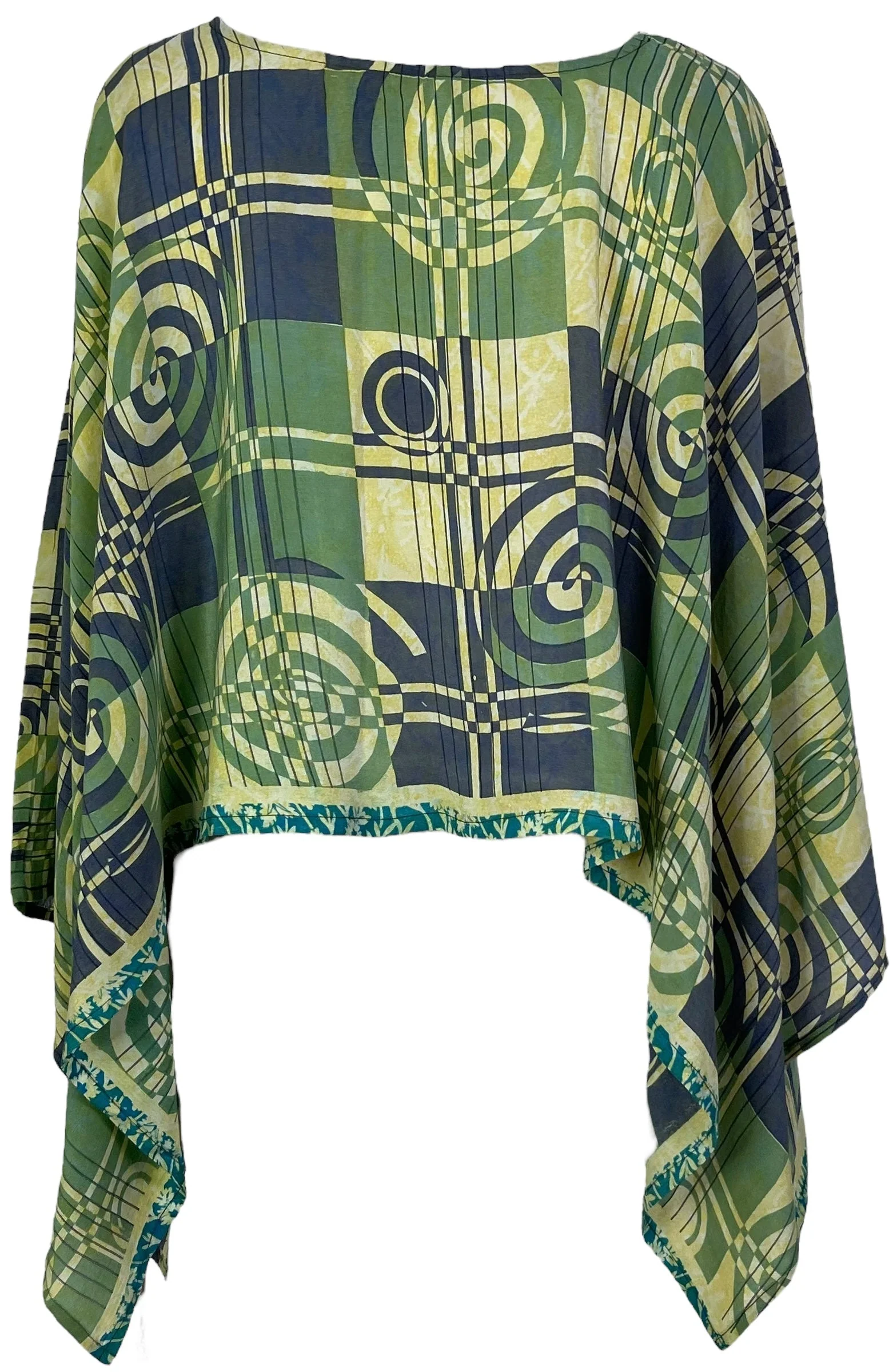 PRC6952 Avatar Pure Silk Capelet Poncho - Image 2