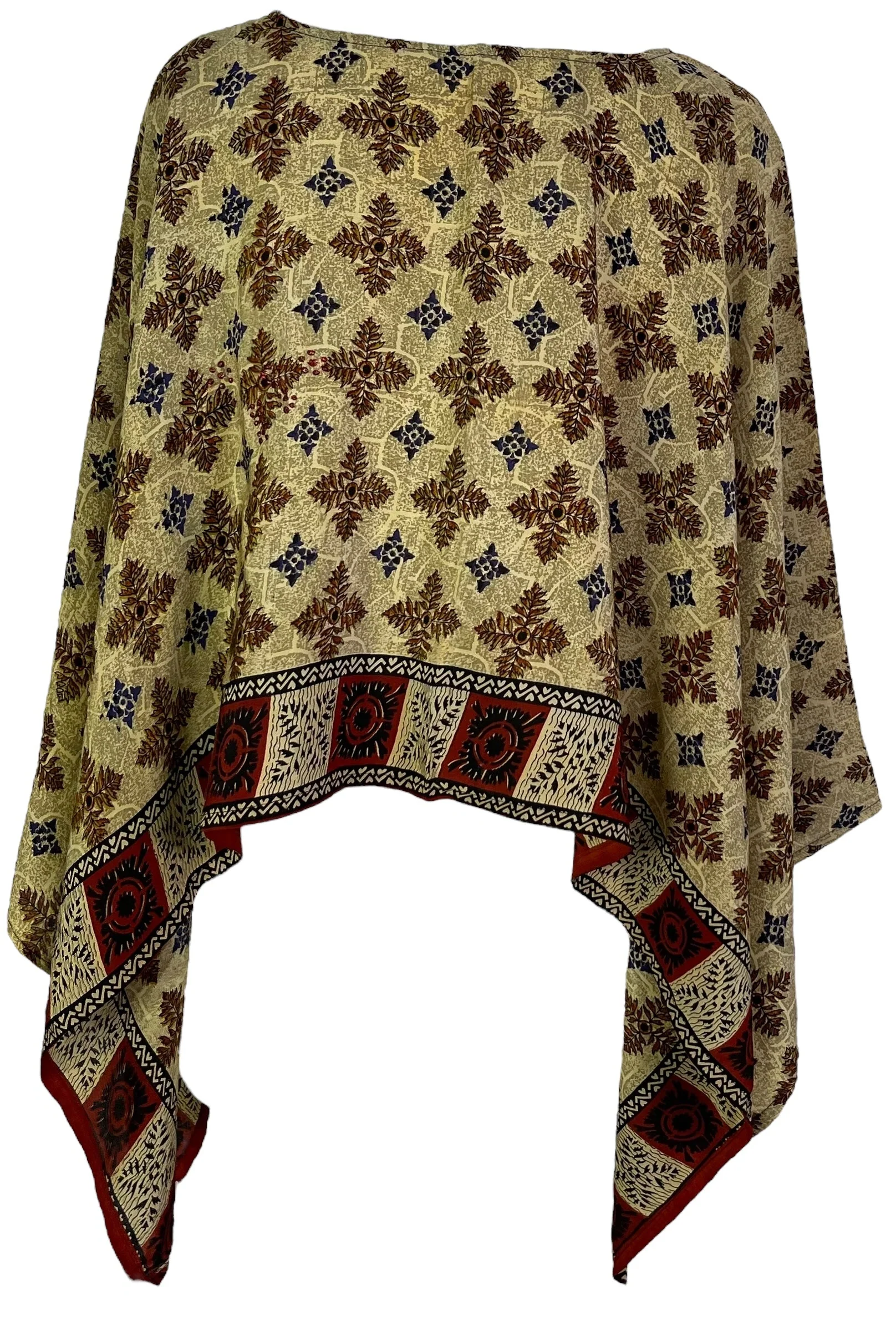 PRC7028 Avatar Pure Silk Capelet Poncho - Image 2