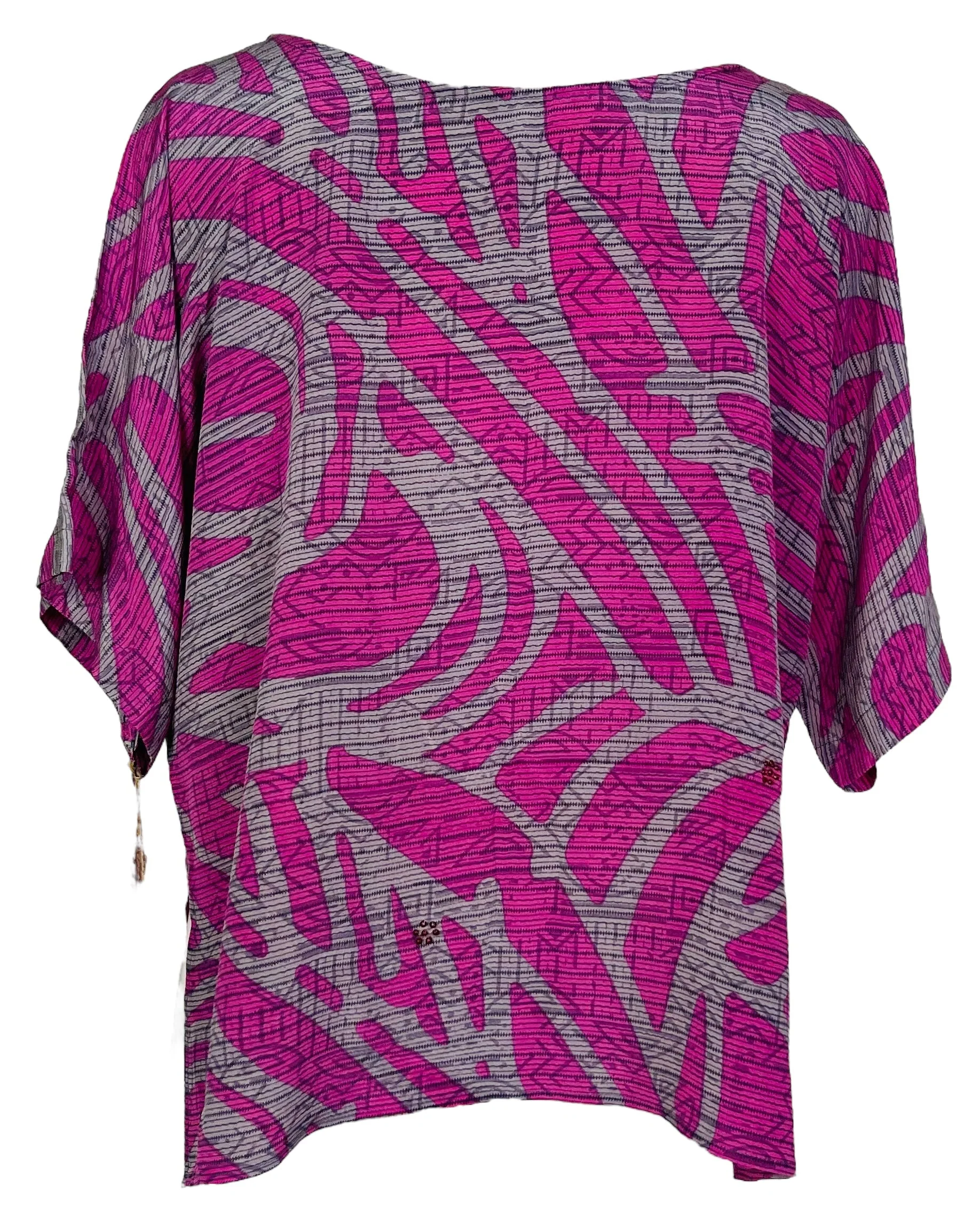 PRC7031 Avatar Pure Silk Side Slit Top - Image 2
