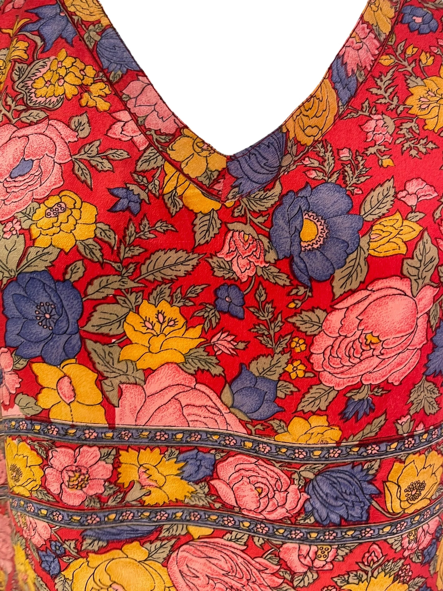 PRC7164 Avatar Pure Silk Long Tunic with Side Ties - Image 3
