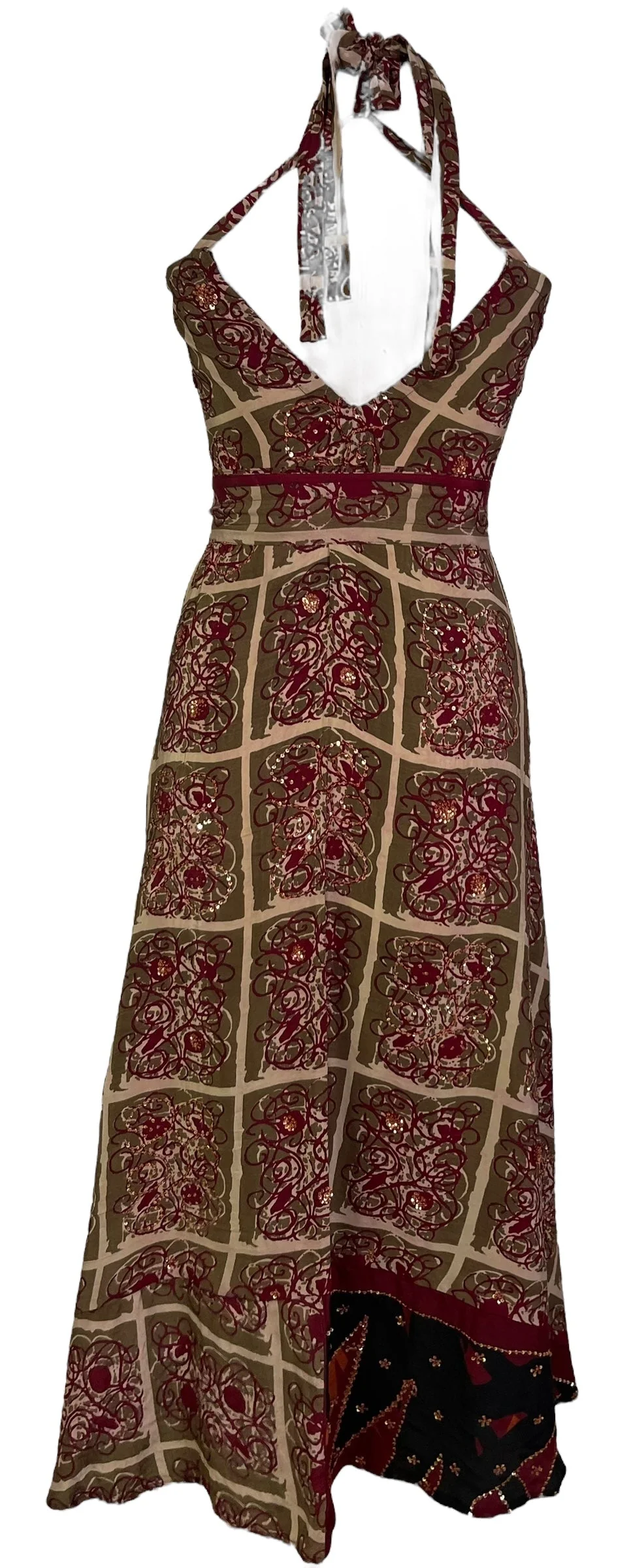 KERRI PRC7229 Avatar Pure Silk Maxi Dress with Belt - Image 2