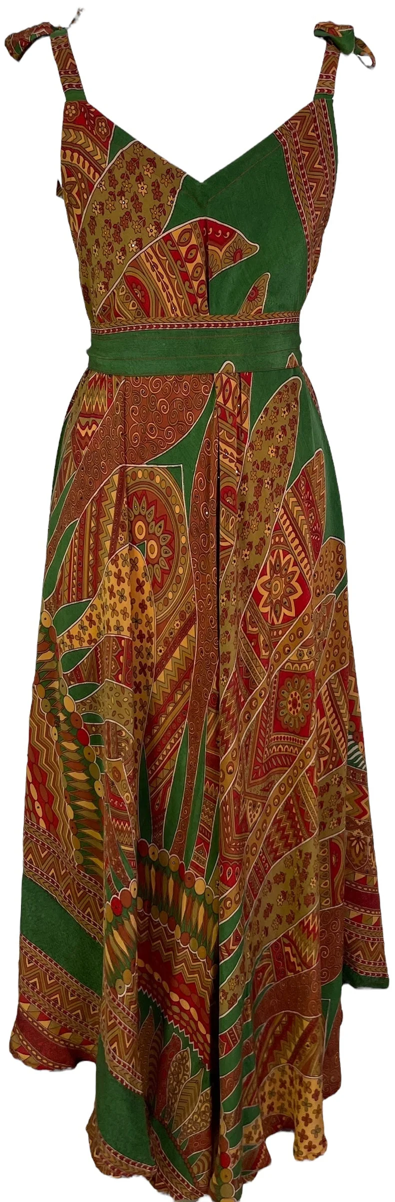 PRC7232 Avatar Pure Silk Maxi Dress with Belt - Image 4