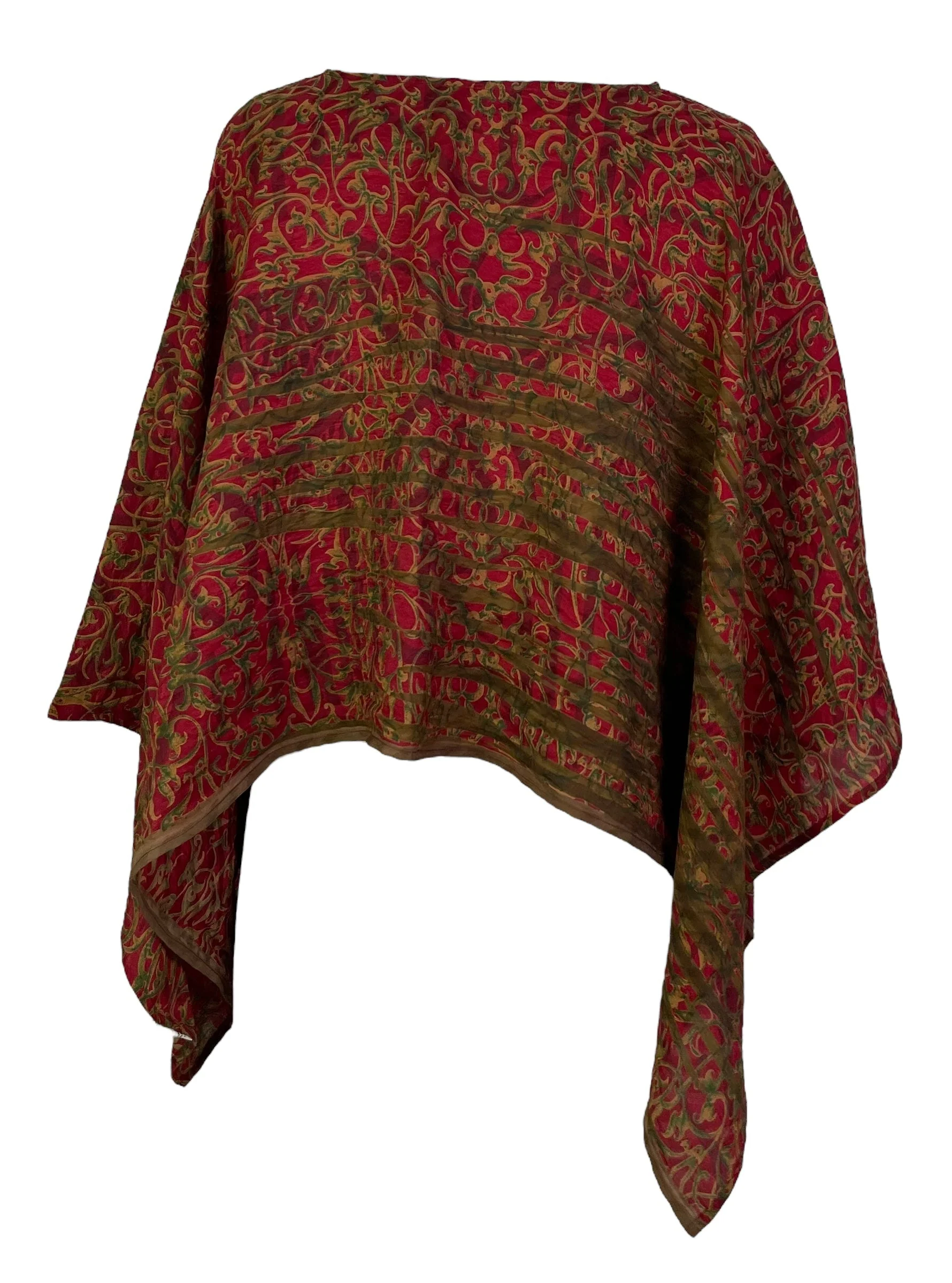 PRC7285 Avatar Pure Silk Capelet Poncho - Image 2