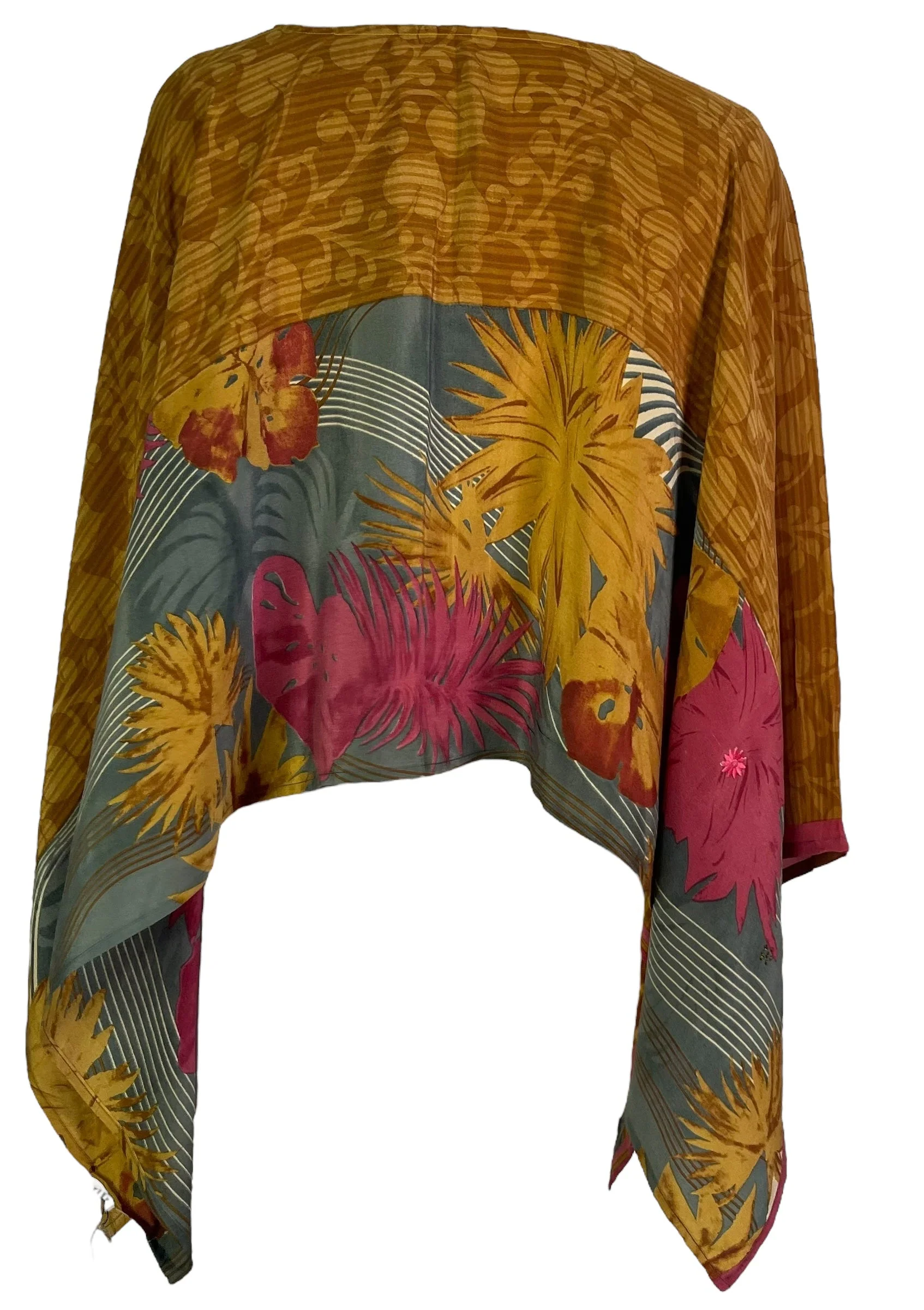 PRC7302 Avatar Pure Silk Capelet Poncho - Image 2