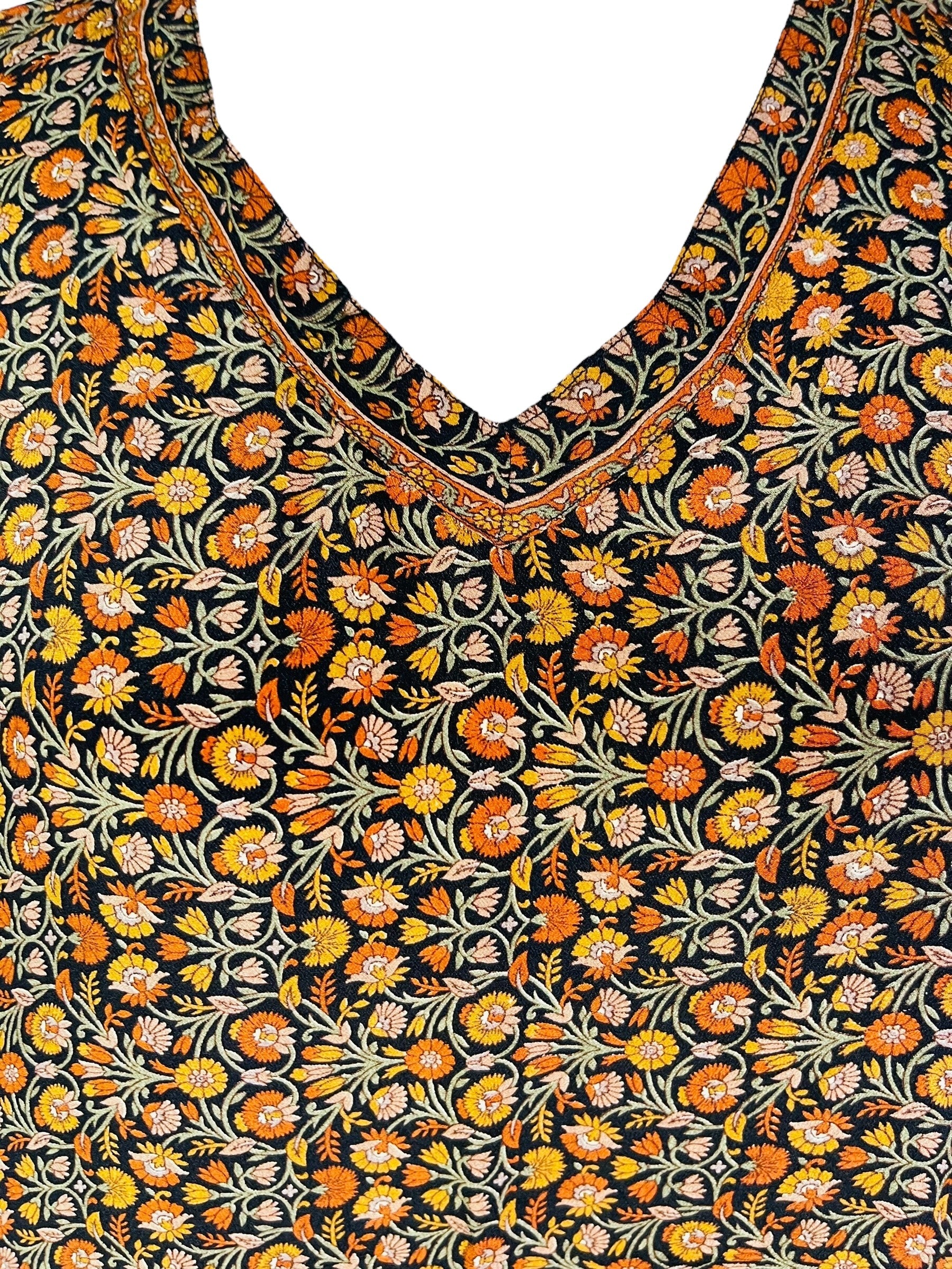 PRC7305 Nirvana Pure Silk Midi Length Kaftan - Image 3