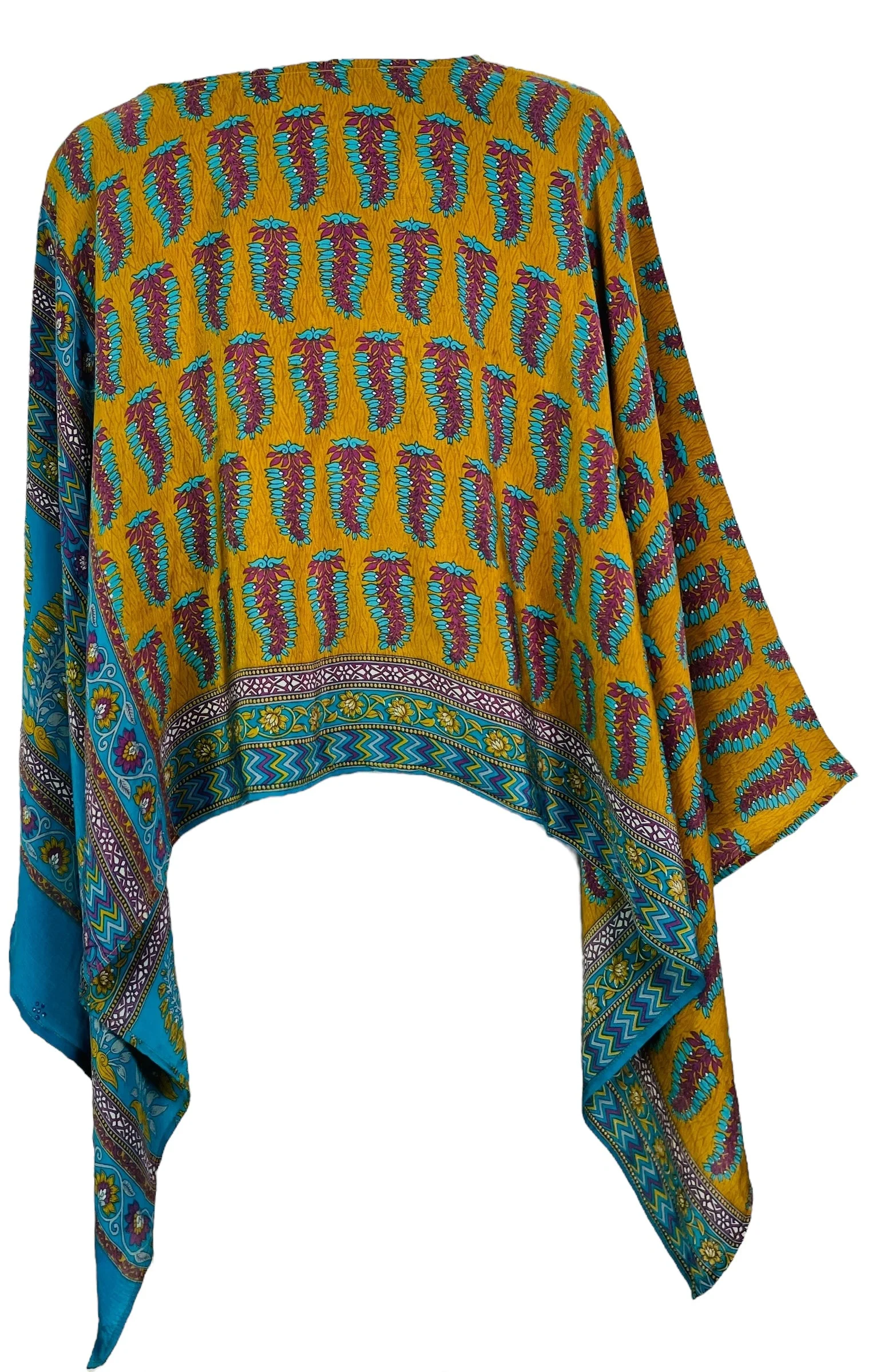 PRC7449 Avatar Pure Silk Capelet Poncho - Image 2