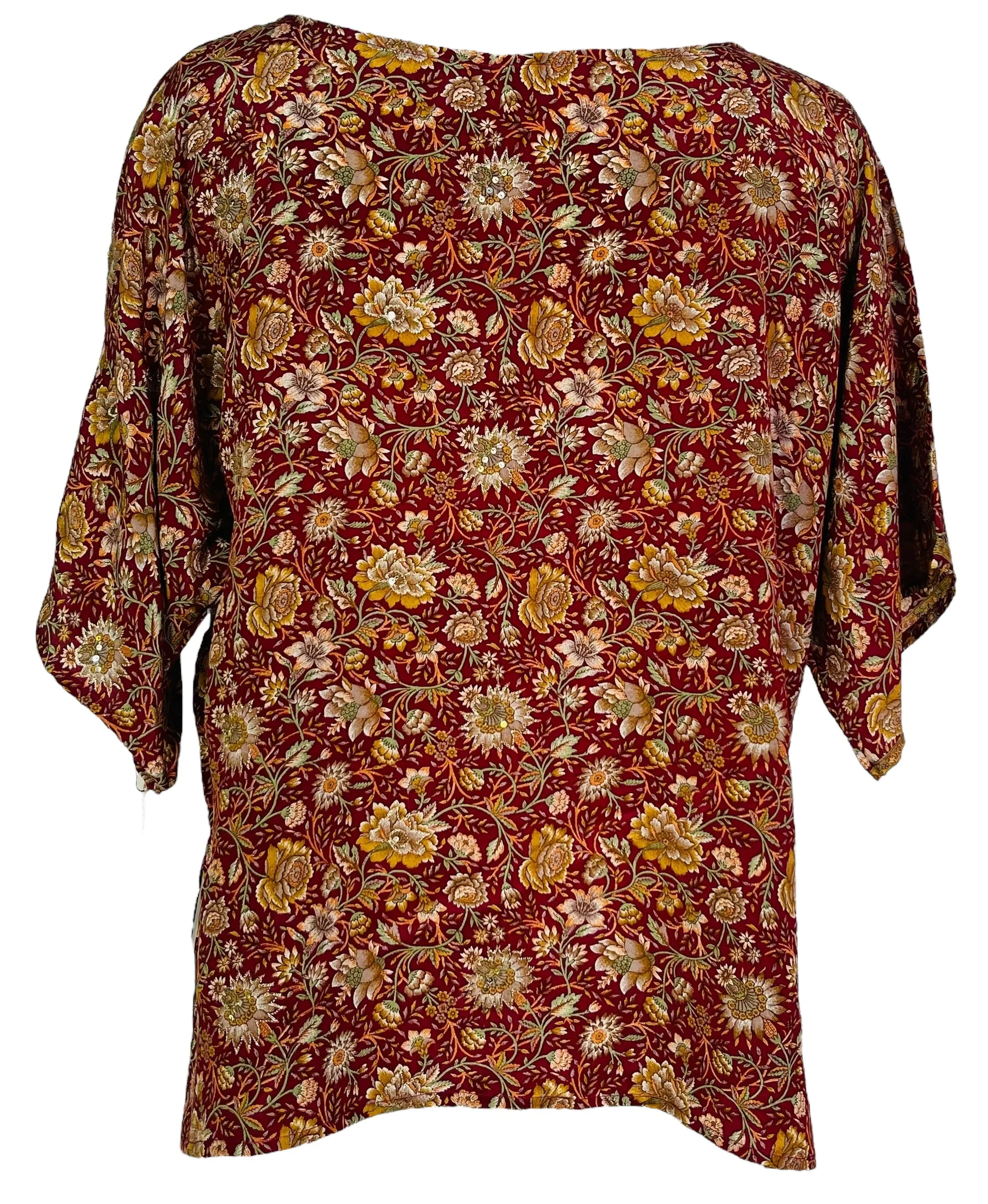 PRC7537 Avatar Pure Silk Side Slit Top - Image 2